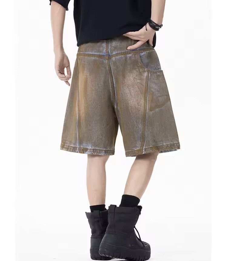 Jean Washed Y2K Vintage Style Loose Baggy Jorts Shorts Size US 34 / EU 50 - 4 Thumbnail