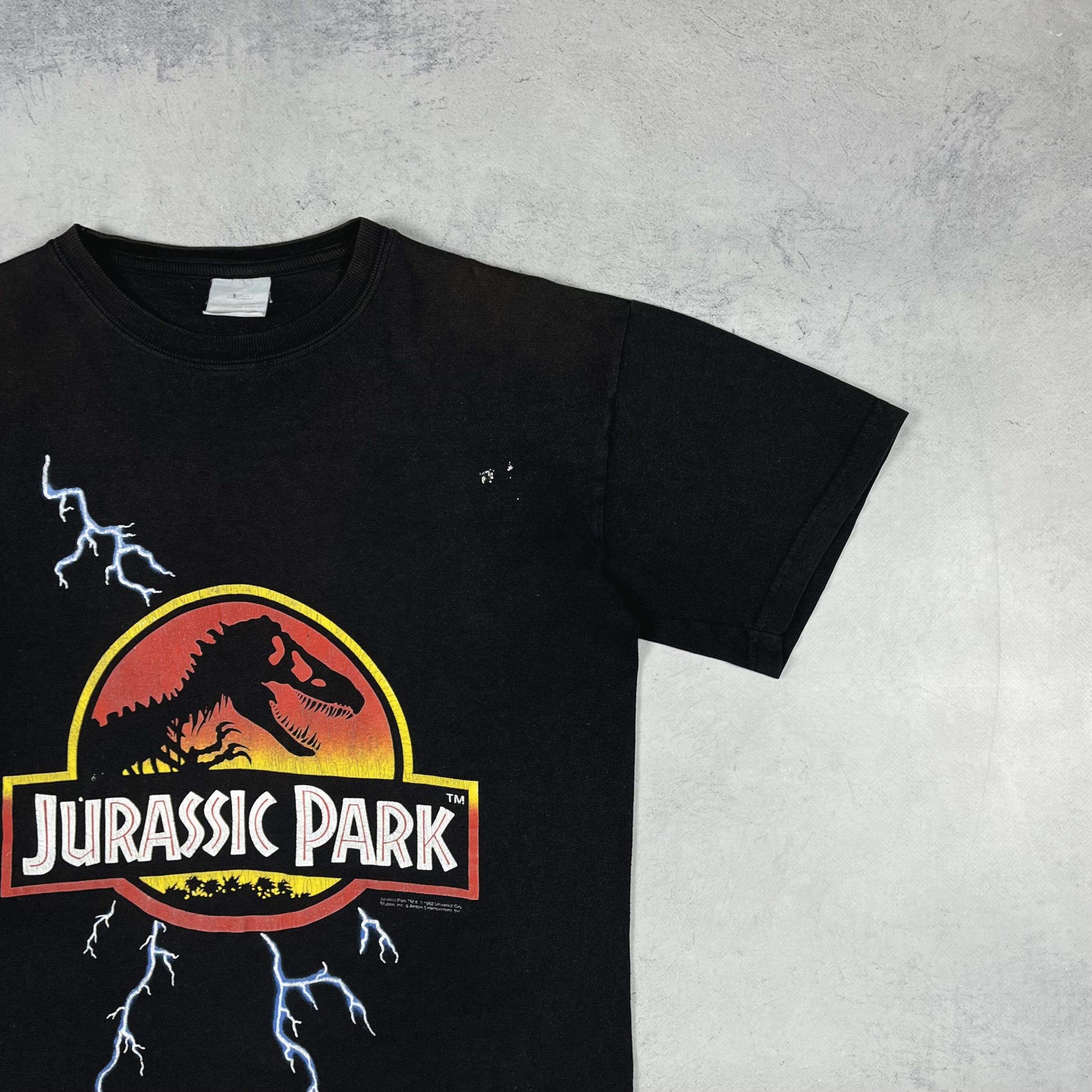 Expert Horror Vintage Jurassic Park Steven Spielberg Big Logo T Shirt 1992 Size US S / EU 44-46 / 1 - 3 Thumbnail