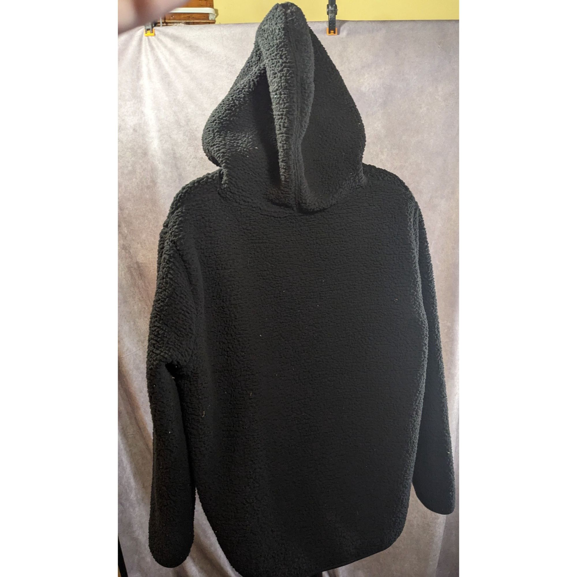 Other DSG Black Sherpa Hoodie Pullover XL With Kangaroo Pocket & H Size XL / US 12-14 / IT 48-50 - 4 Thumbnail