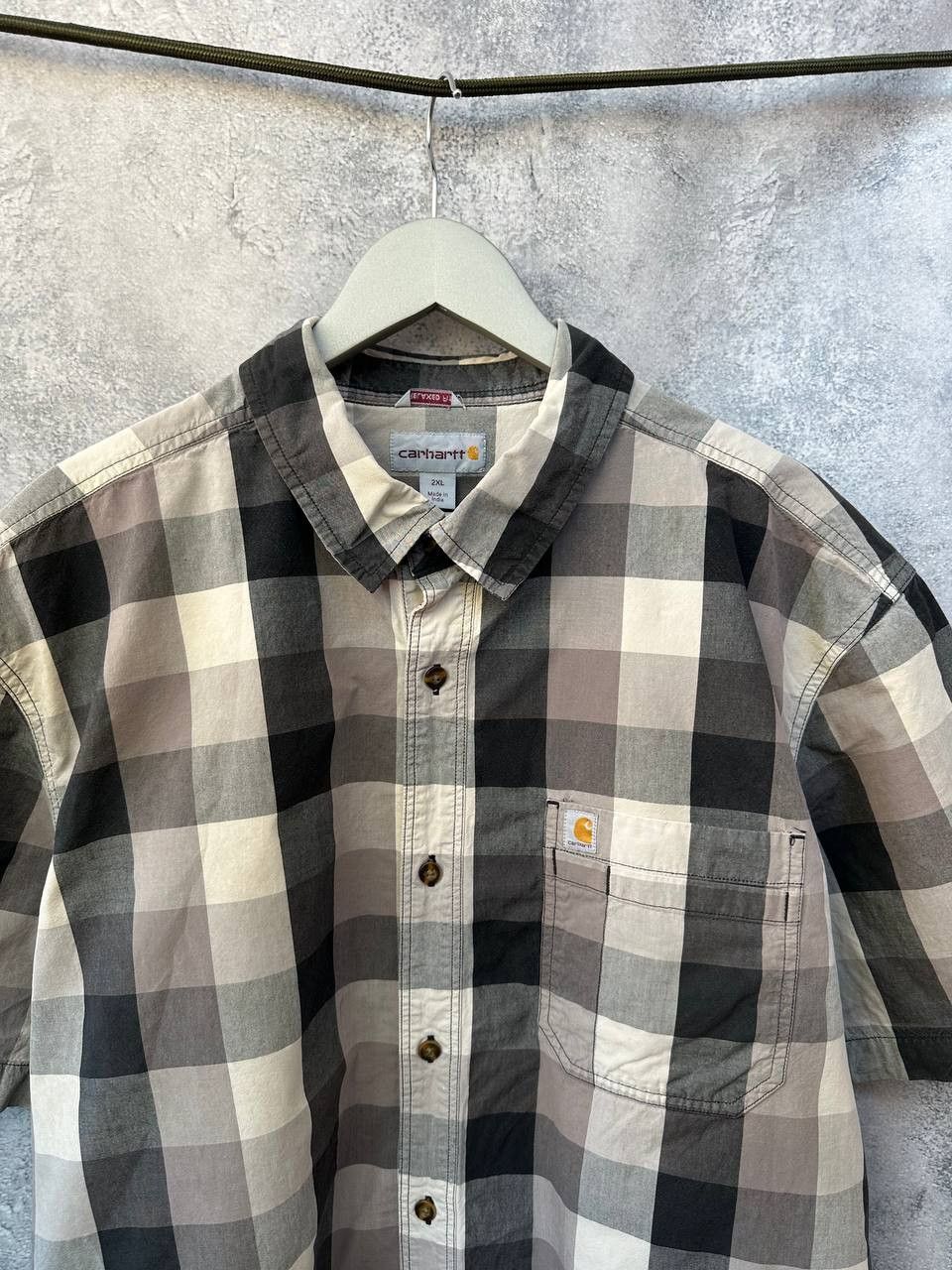 Carhartt Carhartt Plaid Short Sleeve Button Up Shirt Workwear Size US XXL / EU 58 / 5 - 5 Thumbnail