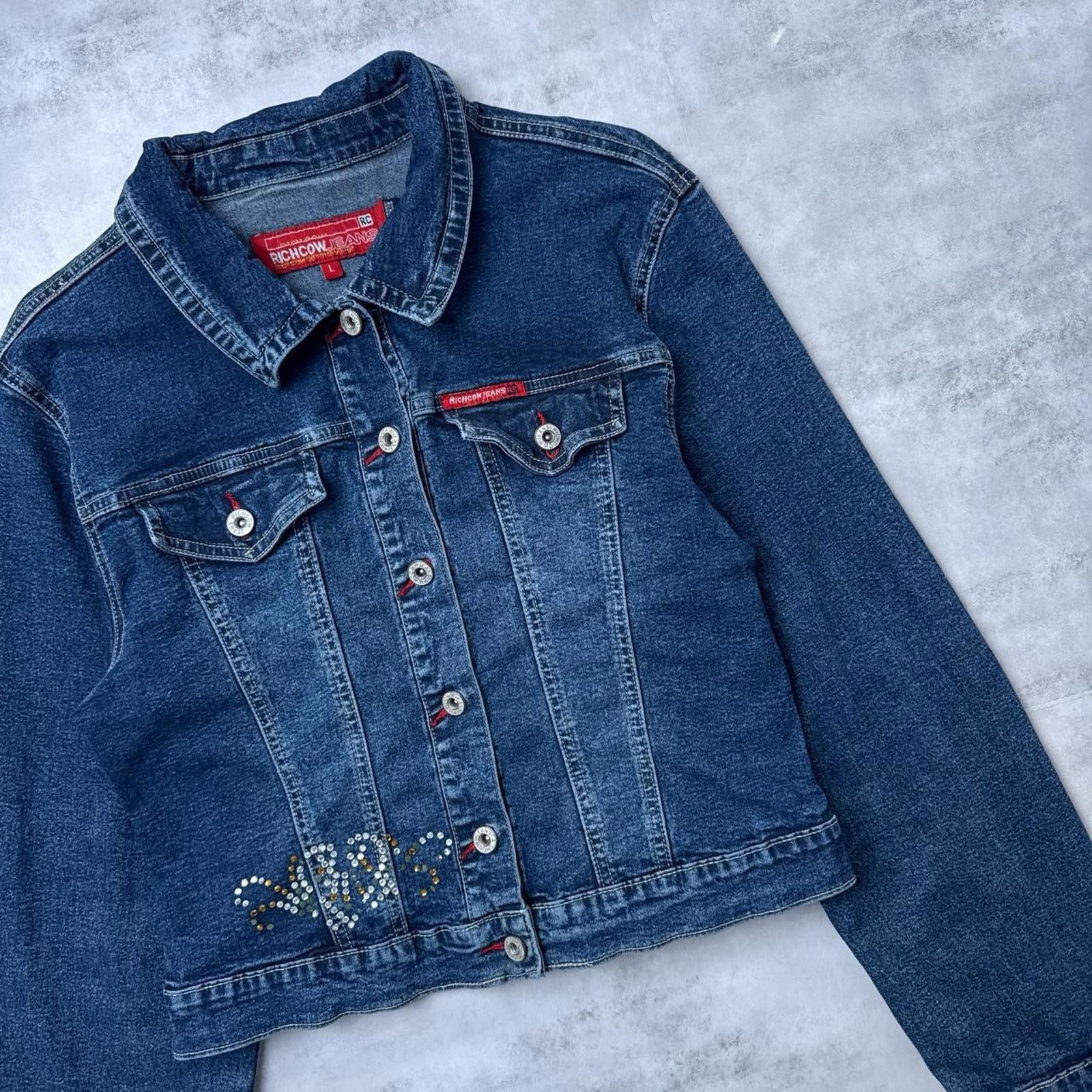 Other Y2K Richcow Jeans Denim 00s Jacket Size L / US 10 / IT 46 - 6 Thumbnail
