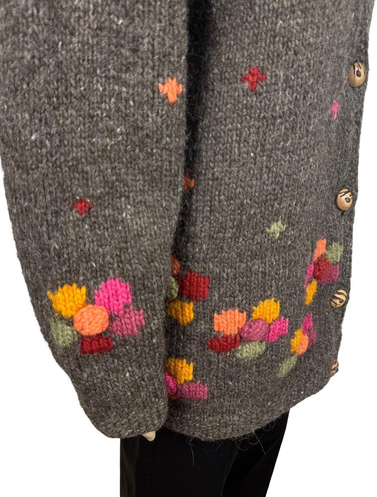Other Pachamama Handknit Wool Cardigan Embroidered size L Size L / US 10 / IT 46 - 5 Thumbnail