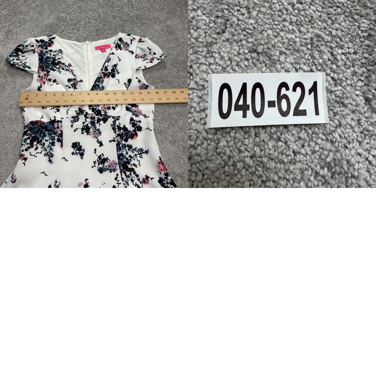 Betsey Johnson Betsey Johnson Floral A-Line Mini Dress Womens 4 White Cap Sleeve V-Neck Short Sleeve Party/Cocktail Casual N/A Size S / US 4 / IT 40 - 10 Thumbnail