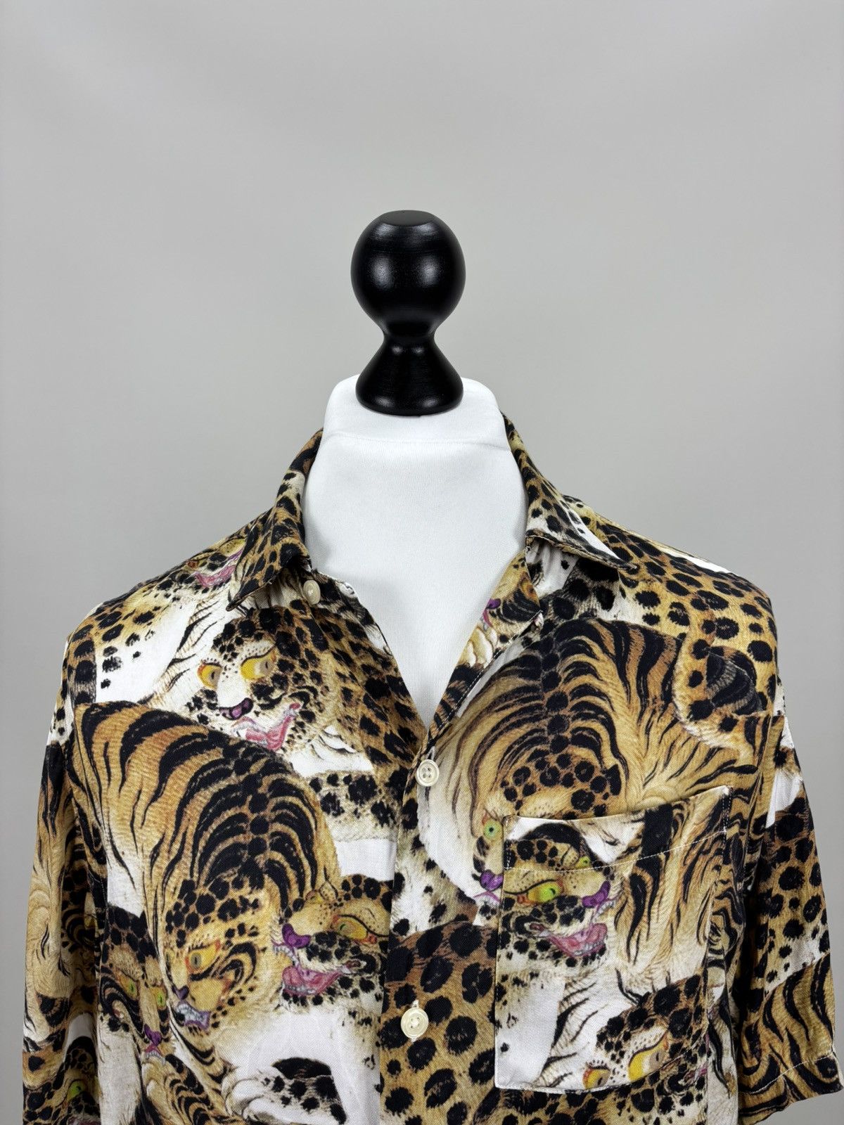Allsaints Mens viscose shirt animal print All Saints Size M Size US M / EU 48-50 / 2 - 4 Thumbnail