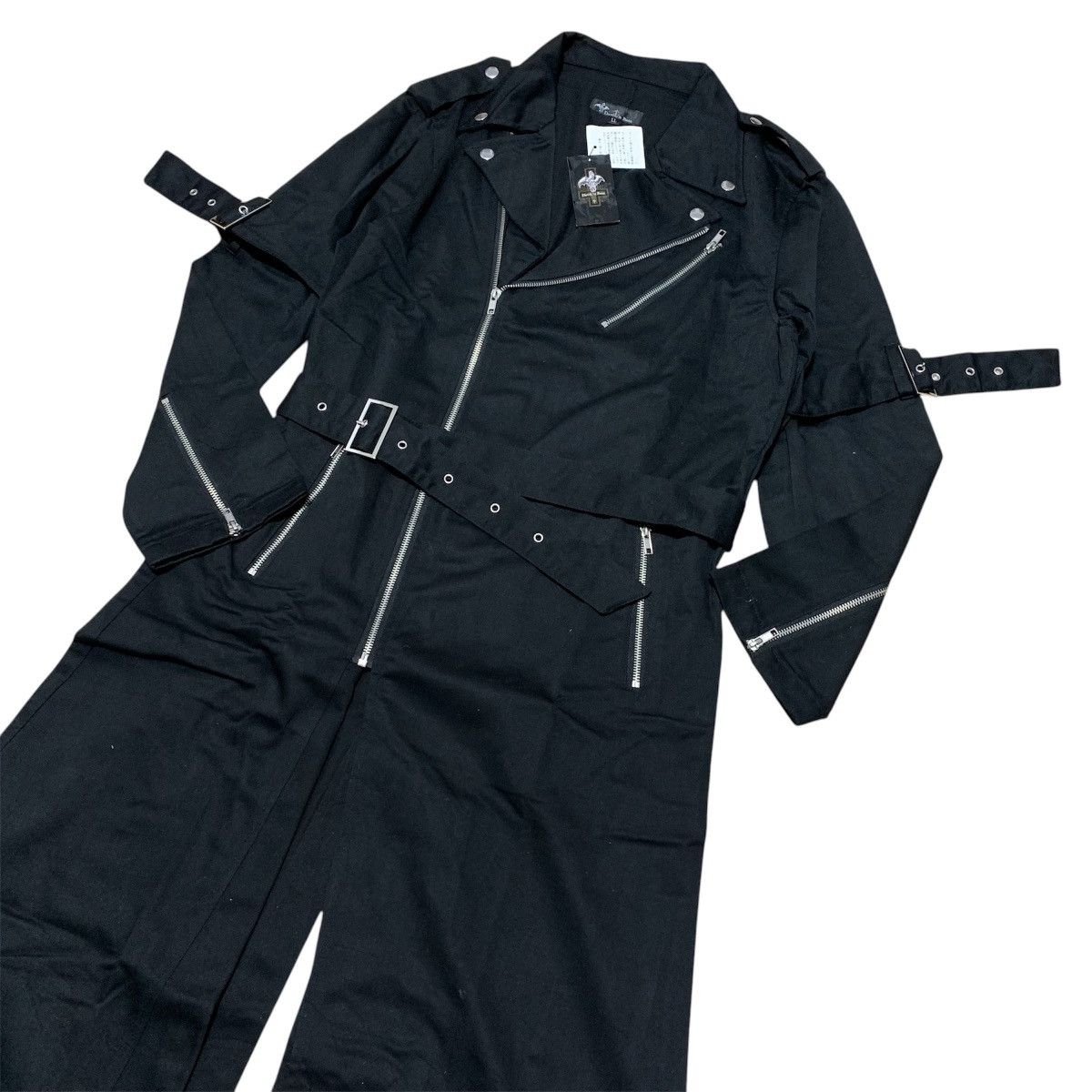 Japanese Brand Devil N Bass Asymmetrical Long Coat Gothic Vkeii Lgb Style Size US L / EU 52-54 / 3 - 10 Thumbnail