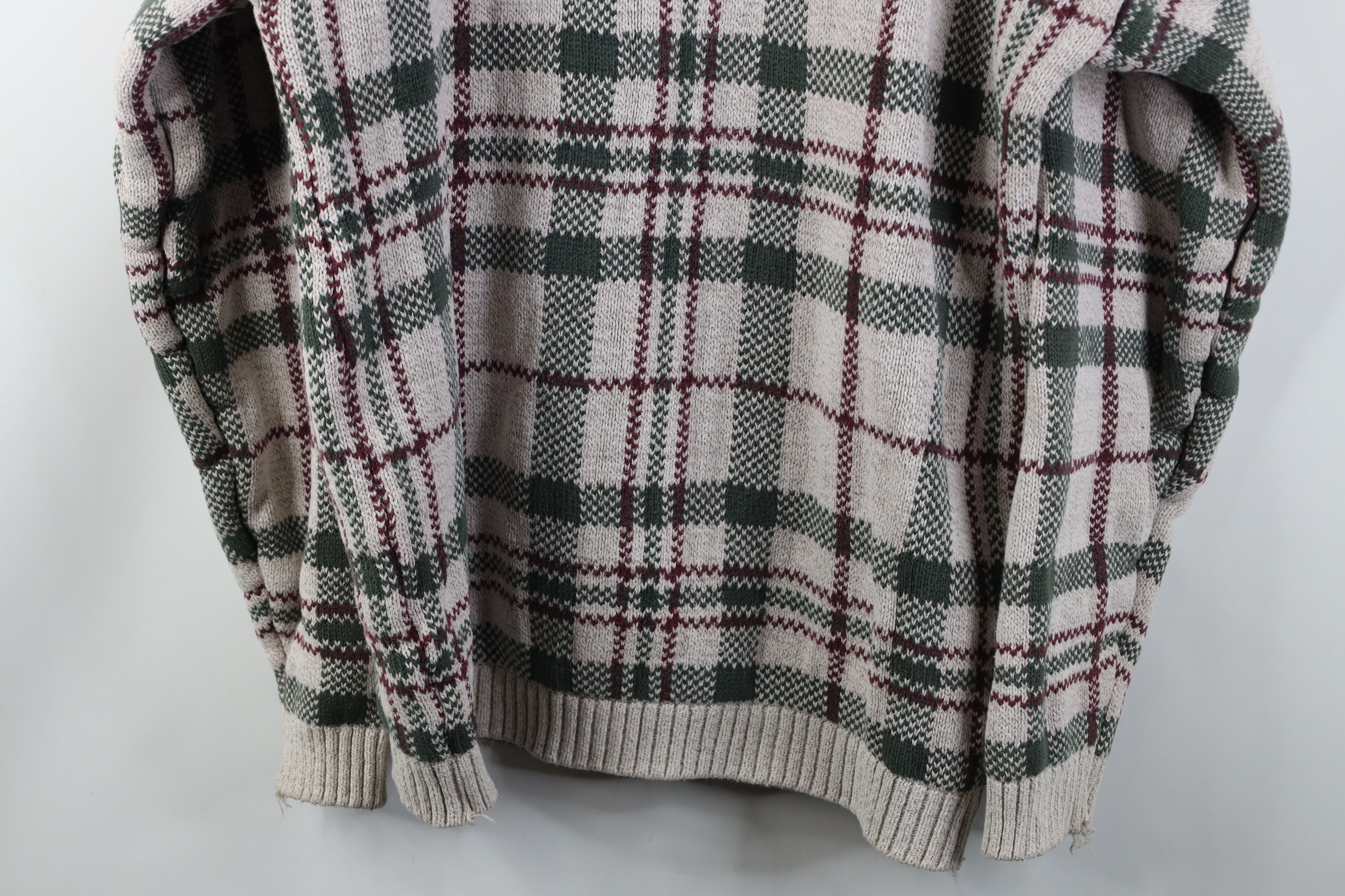 Vintage Vintage 90s Streetwear Double Thick Cotton Knit Sweater USA Size US L / EU 52-54 / 3 - 12 Thumbnail