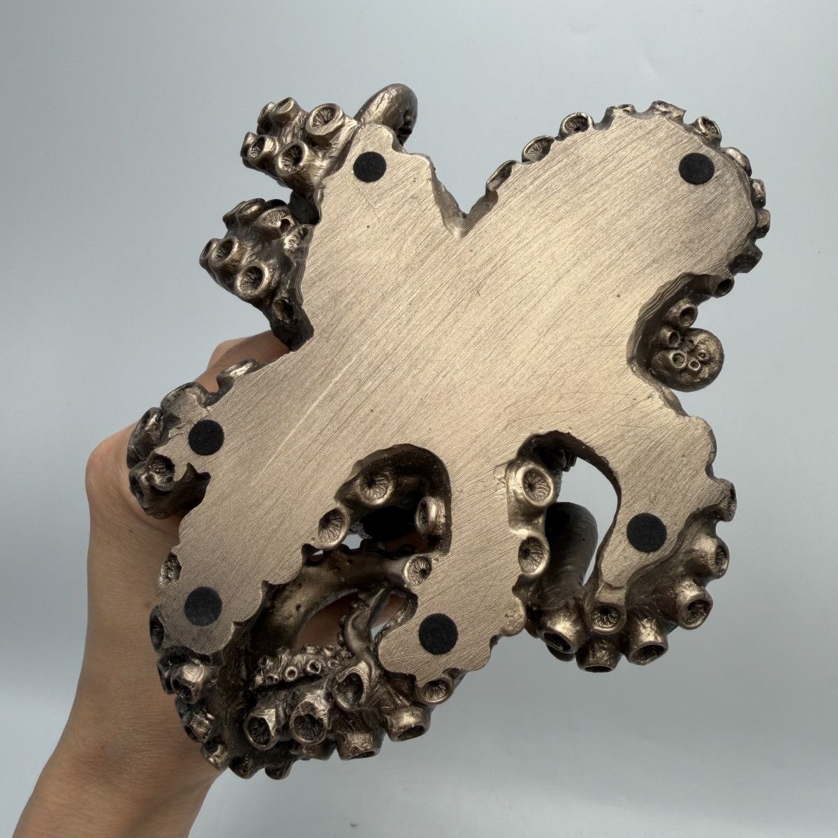 Other Octopus Desk Clock Bronze Steampunk Nautical Quartz Statue Size ONE SIZE - 5 Thumbnail