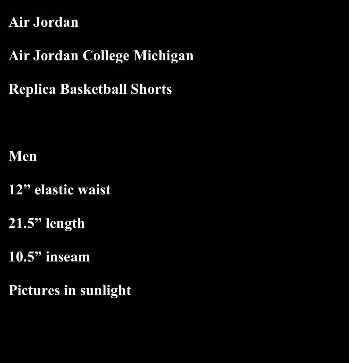 Jordan Brand Small Jordan Brand Michigan Wolverines Basketball Shorts Size US 28 / EU 44 - 6 Thumbnail