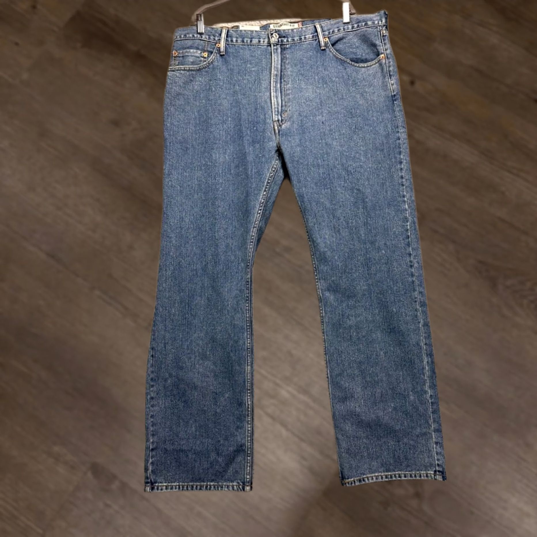 Levi's Levi's 505 Jeans Mens 42X32 Blue Straight Leg Regular Fit Denim Pants NEW Size US 42 / EU 58 - 1 Thumbnail