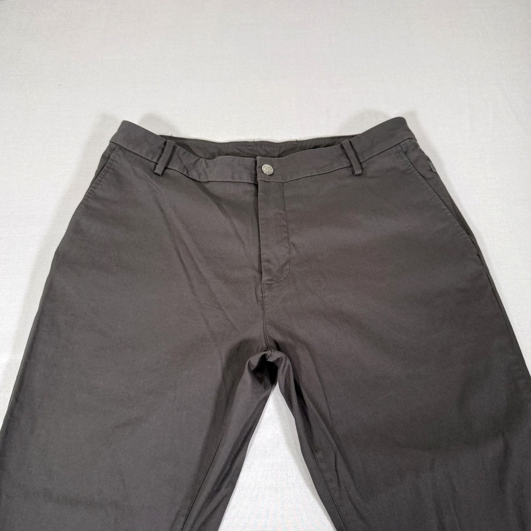 Vintage Birddogs Pants Mens 34x30 Gray Stretch Slim Chino Lined Golf Casual Travel Tech Size US 34 / EU 50 - 2 Thumbnail