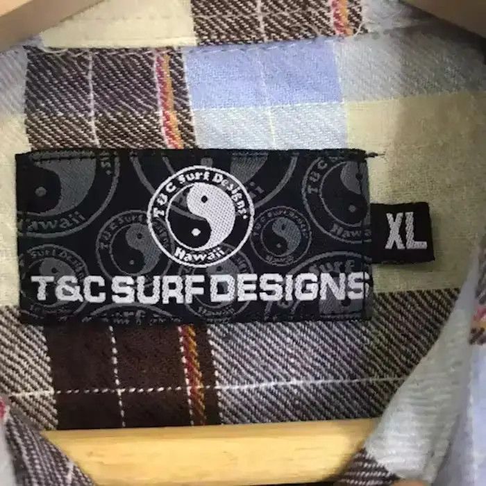 Vintage T&C Surf Style Plaid Tartan Flannel Shirt Size US XL / EU 56 / 4 - 4 Thumbnail