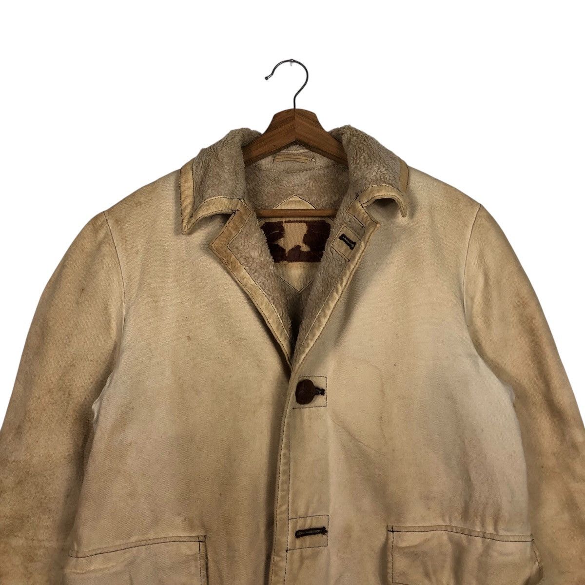 Vintage 📌Vintage Chore Work Jacket Blanket Campbell Made in Usa Size US M / EU 48-50 / 2 - 4 Thumbnail