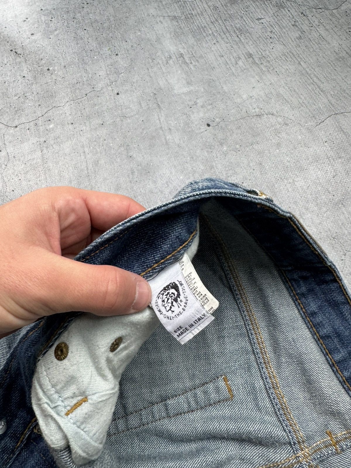 Japanese Brand Vintage Diesel Jeans Washed Wide Japanese Y2K Avant Garde Size US 38 / EU 54 - 11 Thumbnail