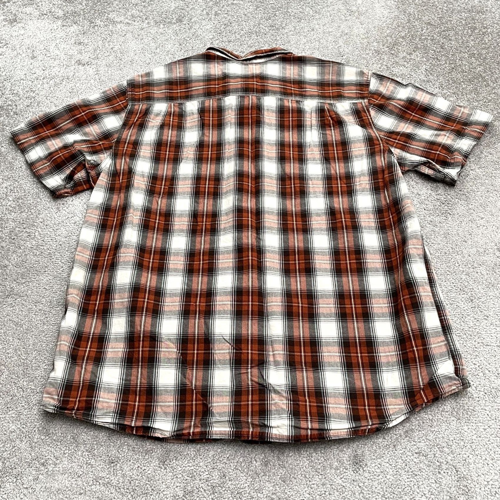 Carhartt Carhartt Shirt Mens XL Multicolor Plaid Short Sleeve Relaxed Button-Up Casual Cotton Outdoor Size US XL / EU 56 / 4 - 2 Thumbnail