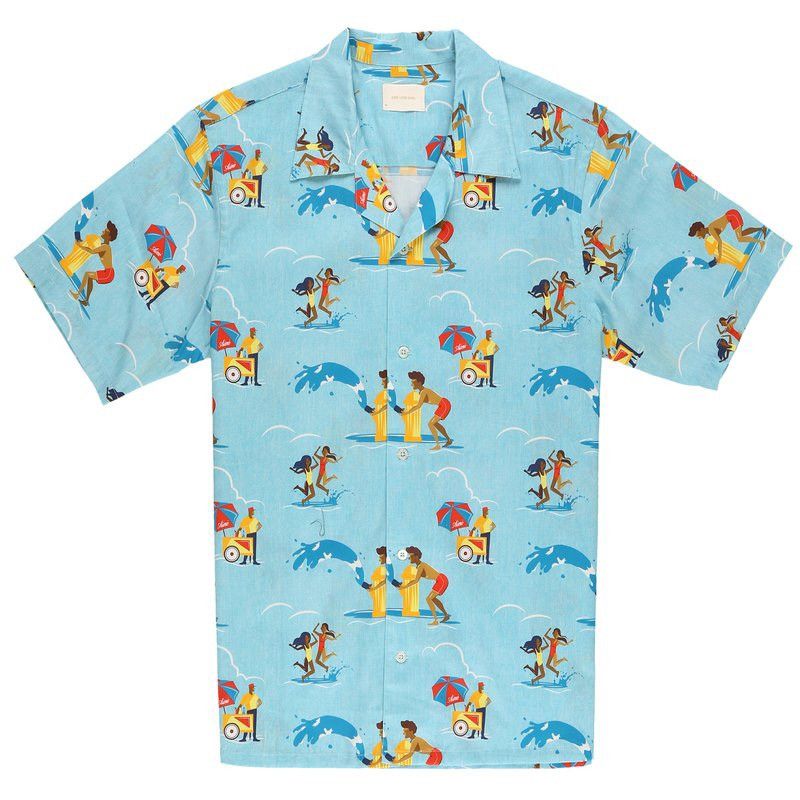 Aime Leon Dore Aime Leon Dore Block Party Button Up Shirt Blue Size Large Size US L / EU 52-54 / 3 - 7 Thumbnail