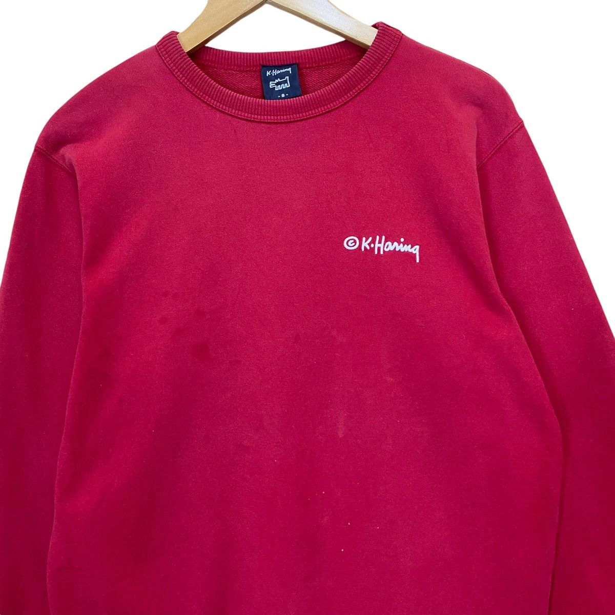 Japanese Brand × Keith Haring Keith Hiring Big Logo Crewneck Sweatshirt Size US M / EU 48-50 / 2 - 7 Thumbnail