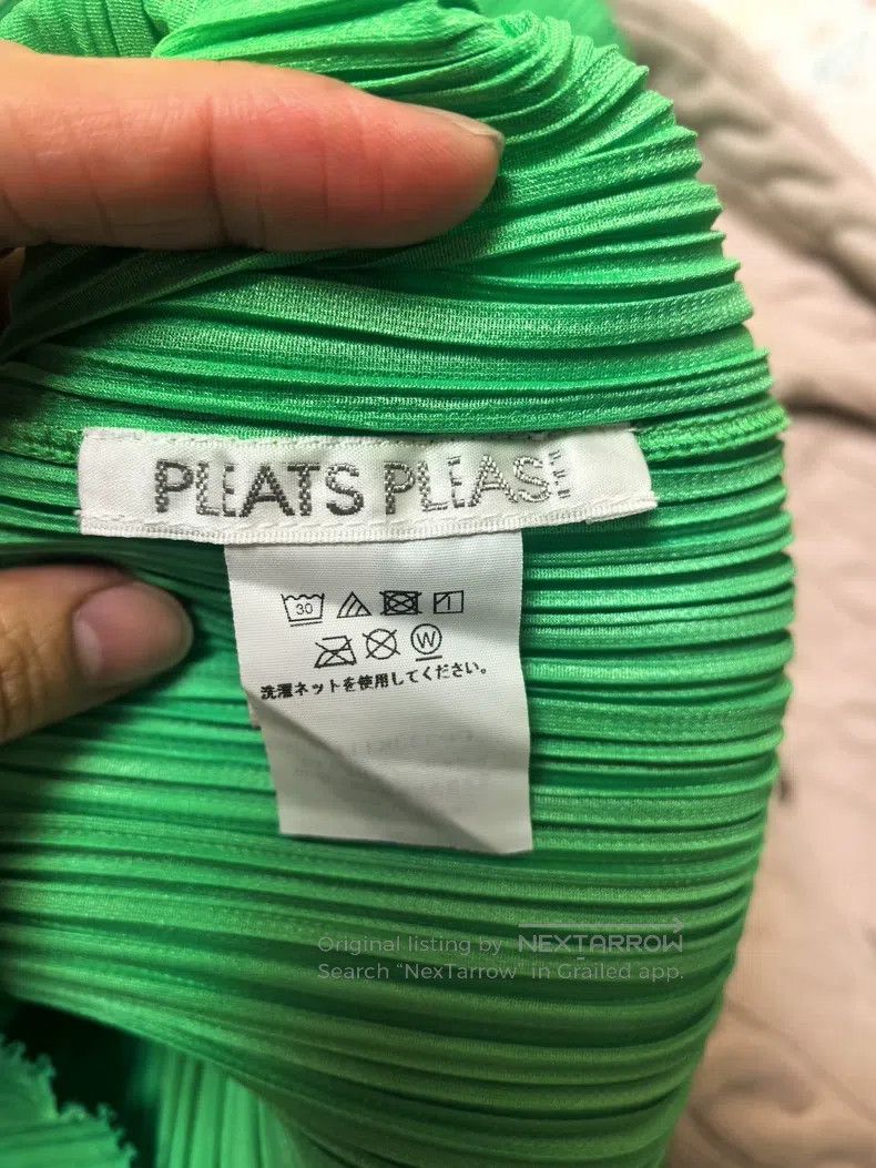 Issey Miyake Issey Miyake Green short-sleeve Size L / US 10 / IT 46 - 3 Thumbnail