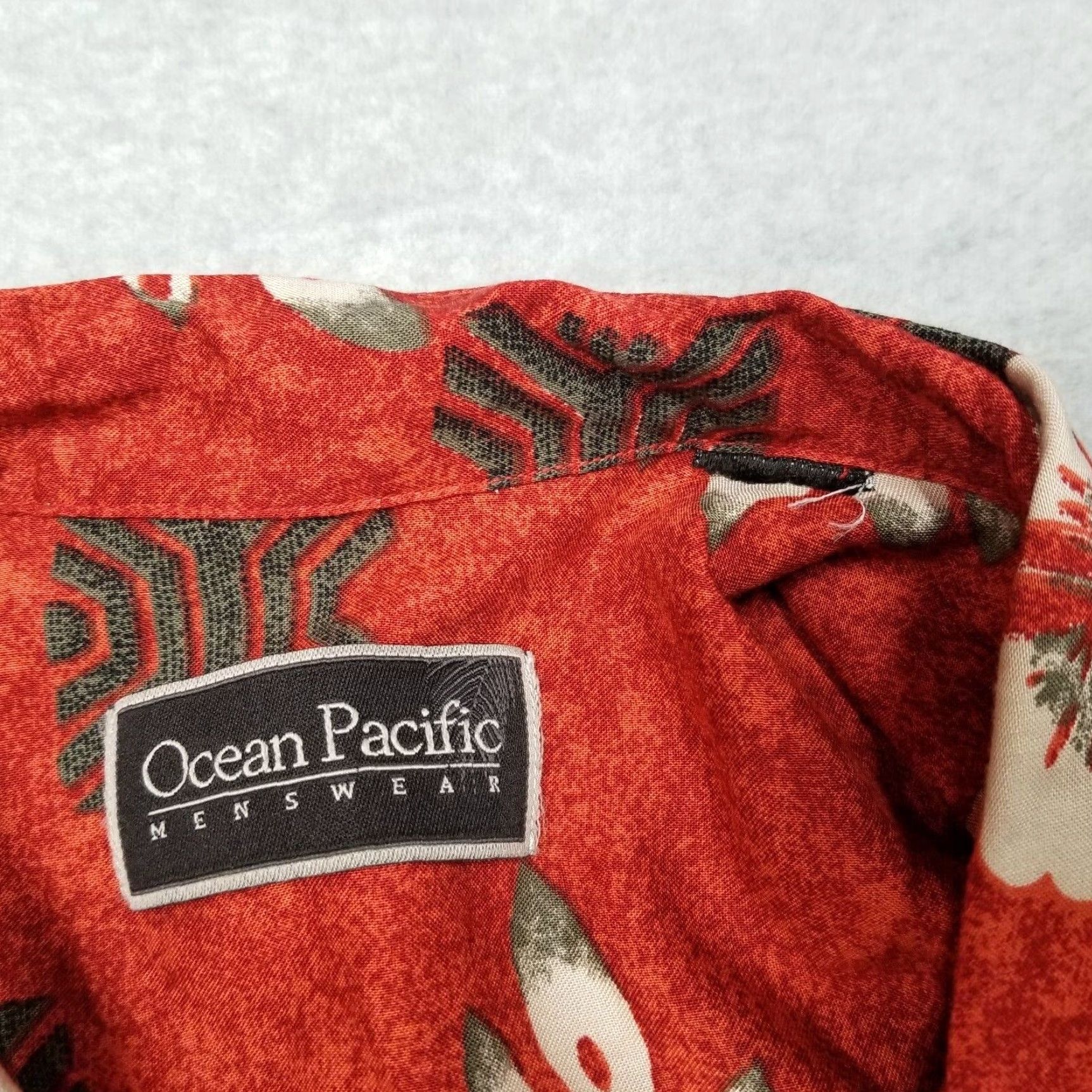Ocean Pacific VINTAGE Ocean Pacific Hawaii Shirt Men XL Red Floral Short Sleeve Button Casual Size US XL / EU 56 / 4 - 4 Thumbnail