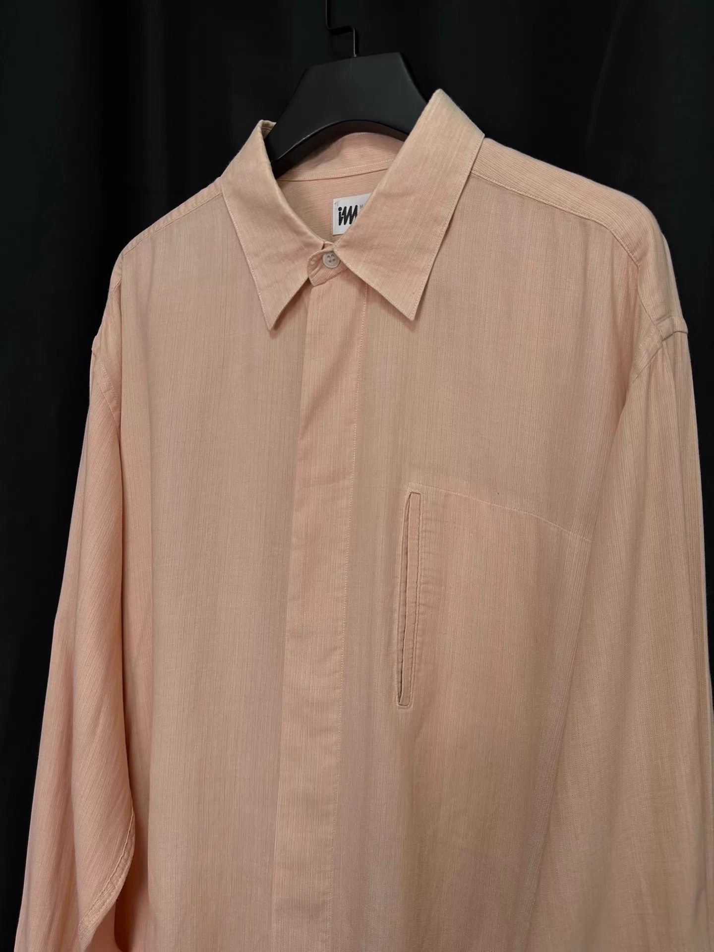 Issey Miyake Issey Miyake 80s Cotton-Linen Pale Pink Shirt Size US M / EU 48-50 / 2 - 5 Thumbnail