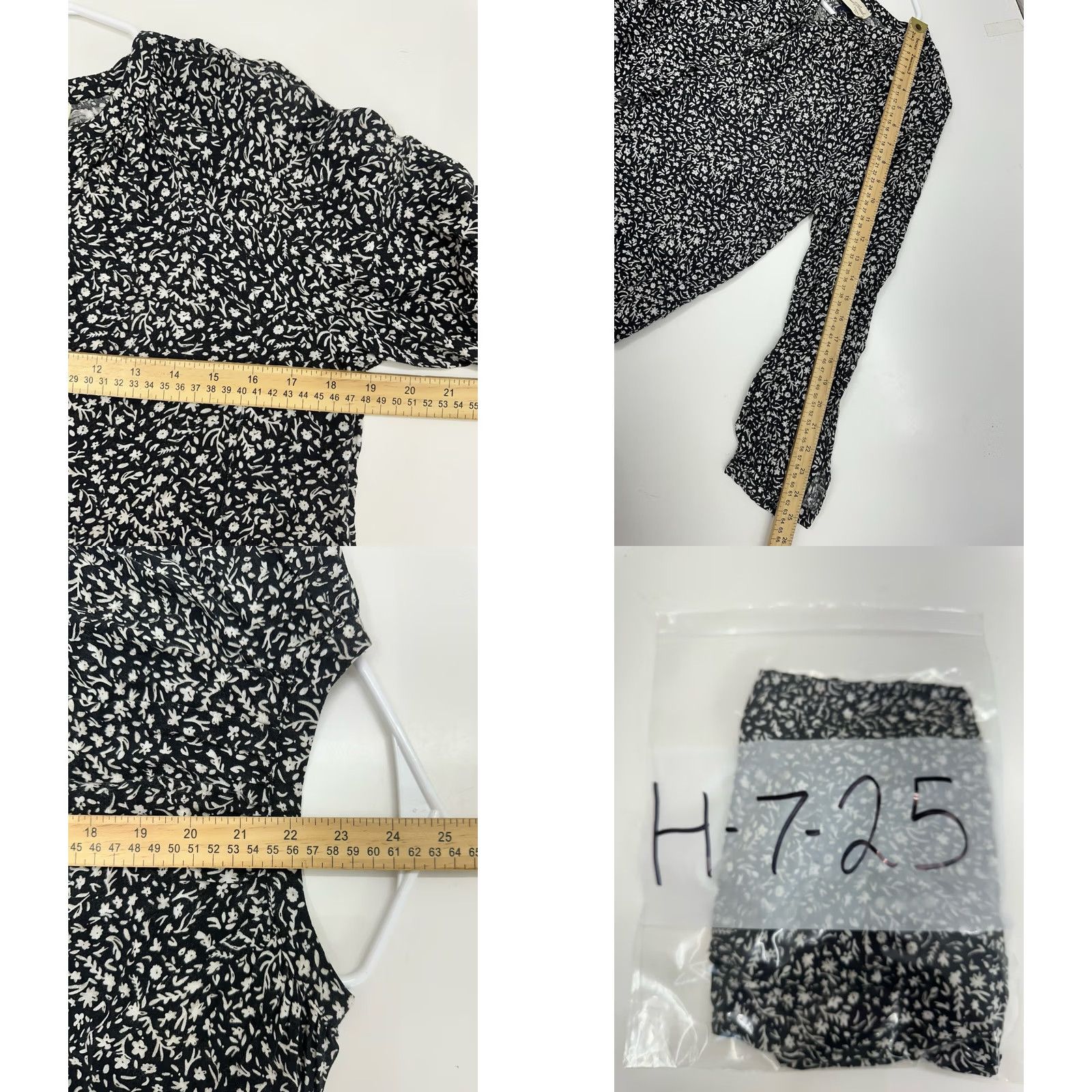 Vintage VINTAGE? No — Universal Thread Black Floral Button-Up Long Sleeve Blouse XS Women’s Shirt Size XS / US 0-2 / IT 36-38 - 8 Thumbnail