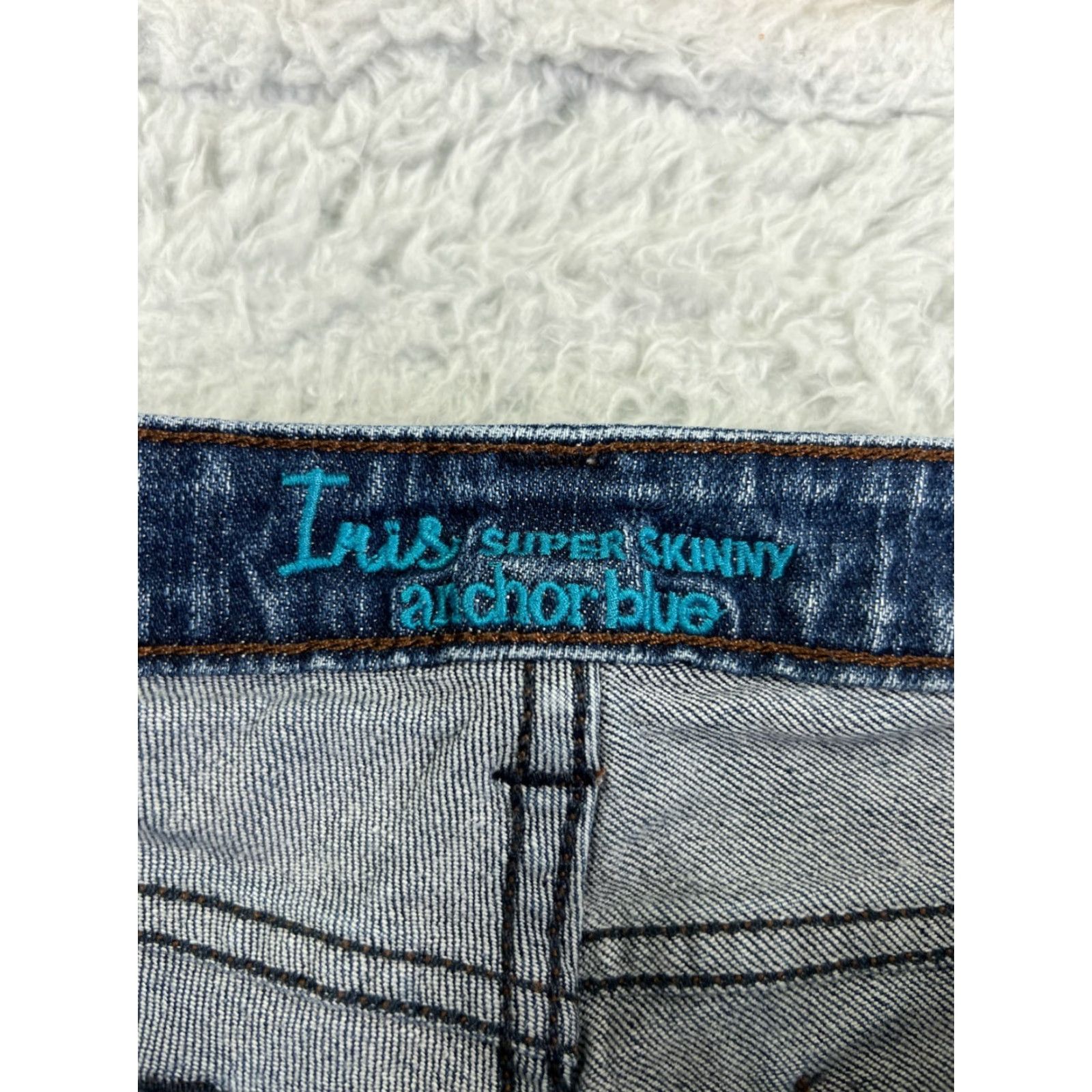 Anchor Blue VINTAGE Anchor Blue Women's Skinny Jeans 29x29 Low Rise Denim Stretch Ankle Zip Casual Blue Women's Pant Size 30" / US 8 / IT 44 - 6 Thumbnail