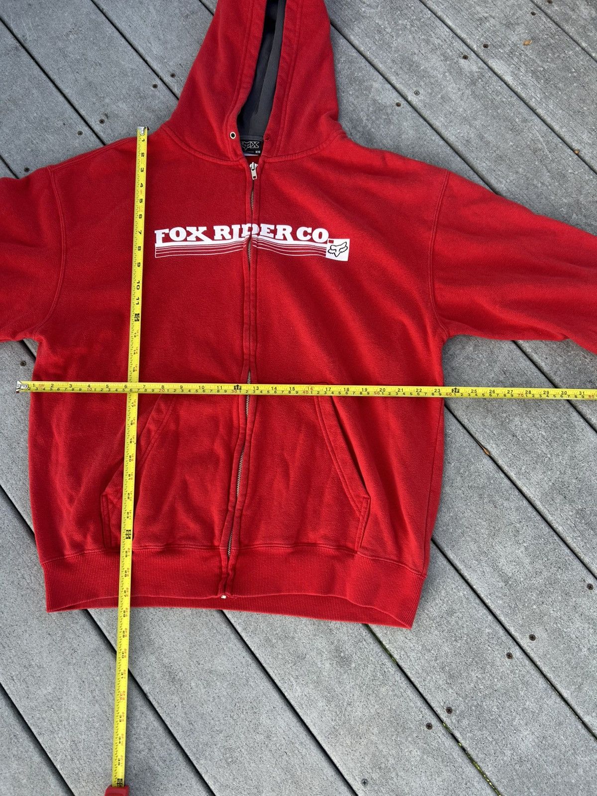 Fox Racing × Vintage Y2K Fox Racing Zip up Hoodie Size US XL / EU 56 / 4 - 3 Thumbnail