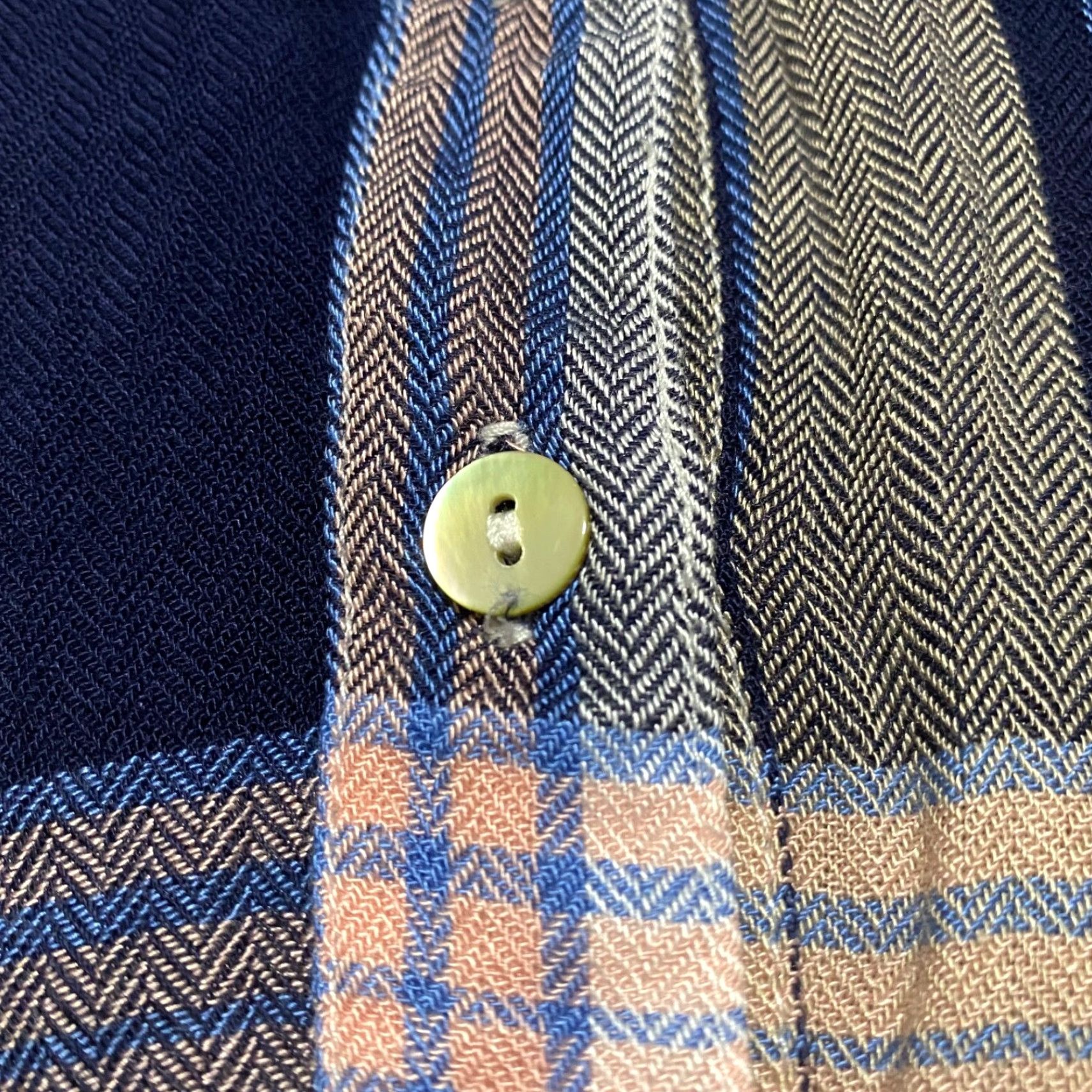 J. Jill Liverpool Womens Small Shirt Multicolor Plaid L/S Button-Up V-Neck Viscose Tunic Size S / US 4 / IT 40 - 4 Thumbnail