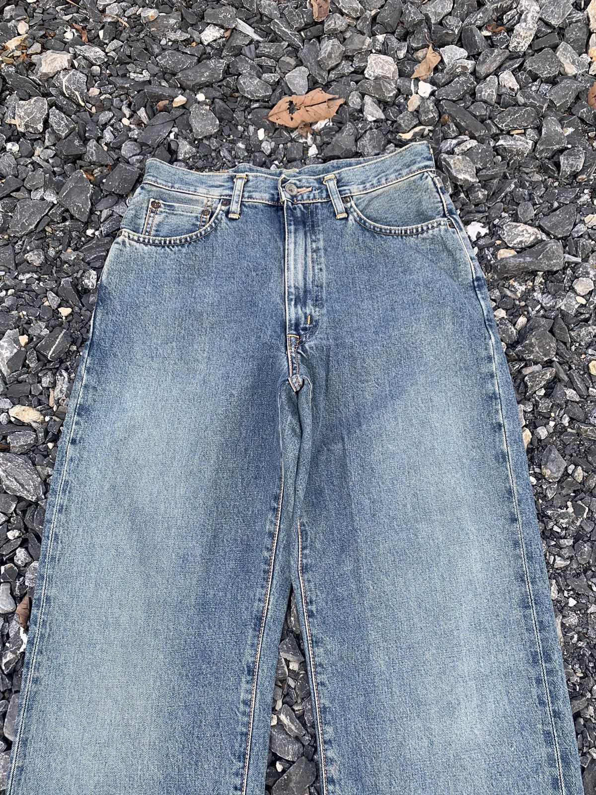 Kapital VINTAGE SOMETHING EDWIN 505Z SELVEDGE BAGGY DISTRESSED DENIM Size US 28 / EU 44 - 6 Thumbnail