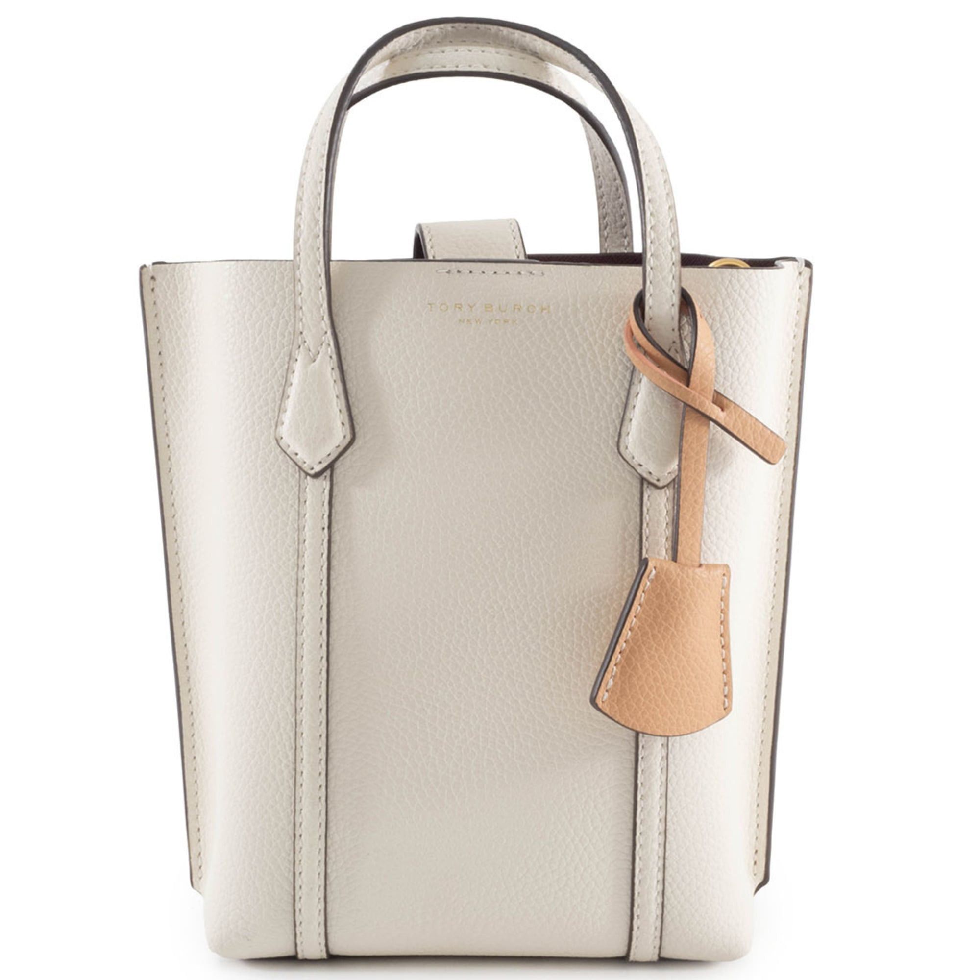 Tory Burch Perry Mini Tote Bag 142616 Leather New Ivory Women's Handbag