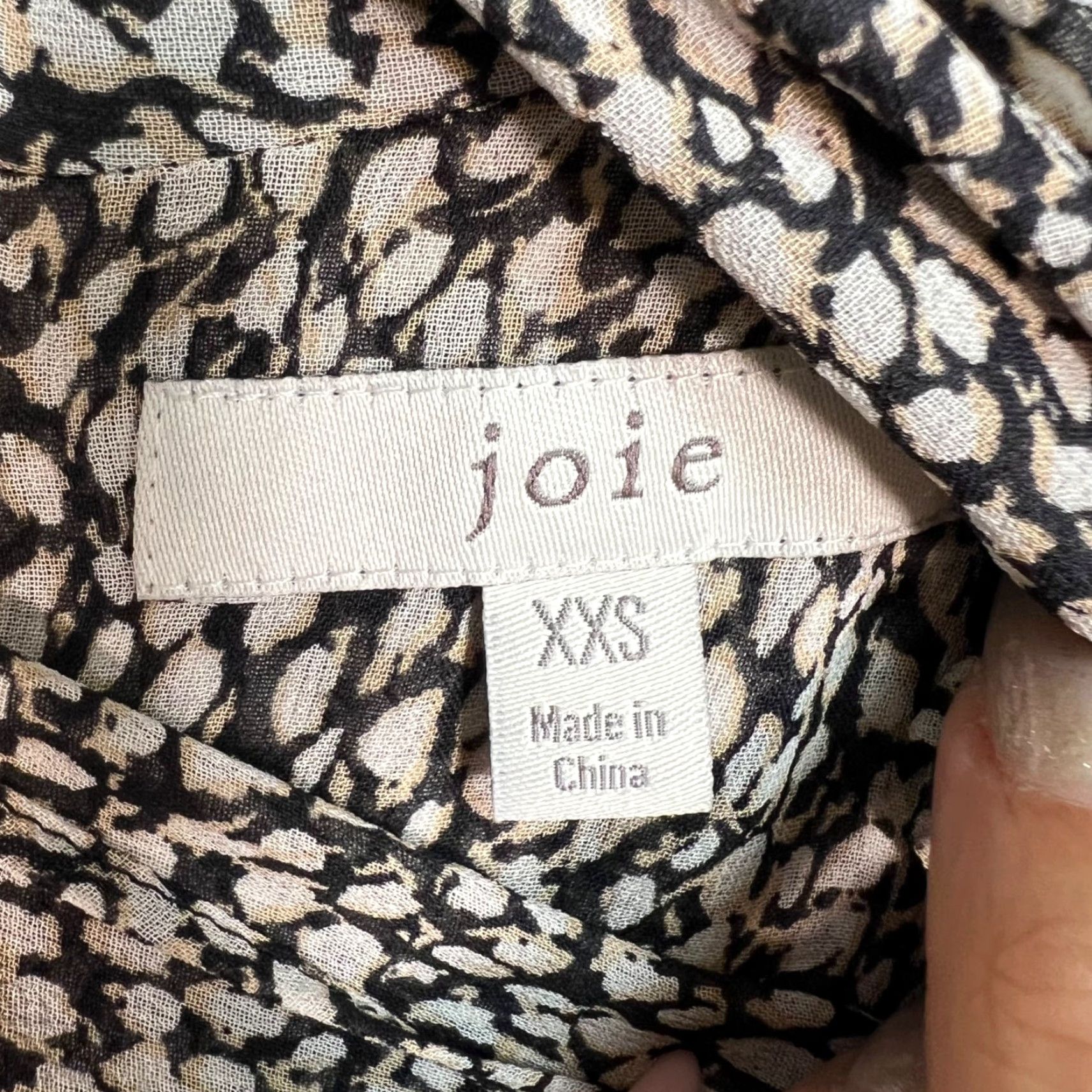 Joie JOIE Sleeveless Cowl Neck Top Womens 2XS Black Silk Blend Shirt Blouse Casual Summer Spring Womens Size XXS Size XXS / US 00 / IT 34 - 3 Thumbnail