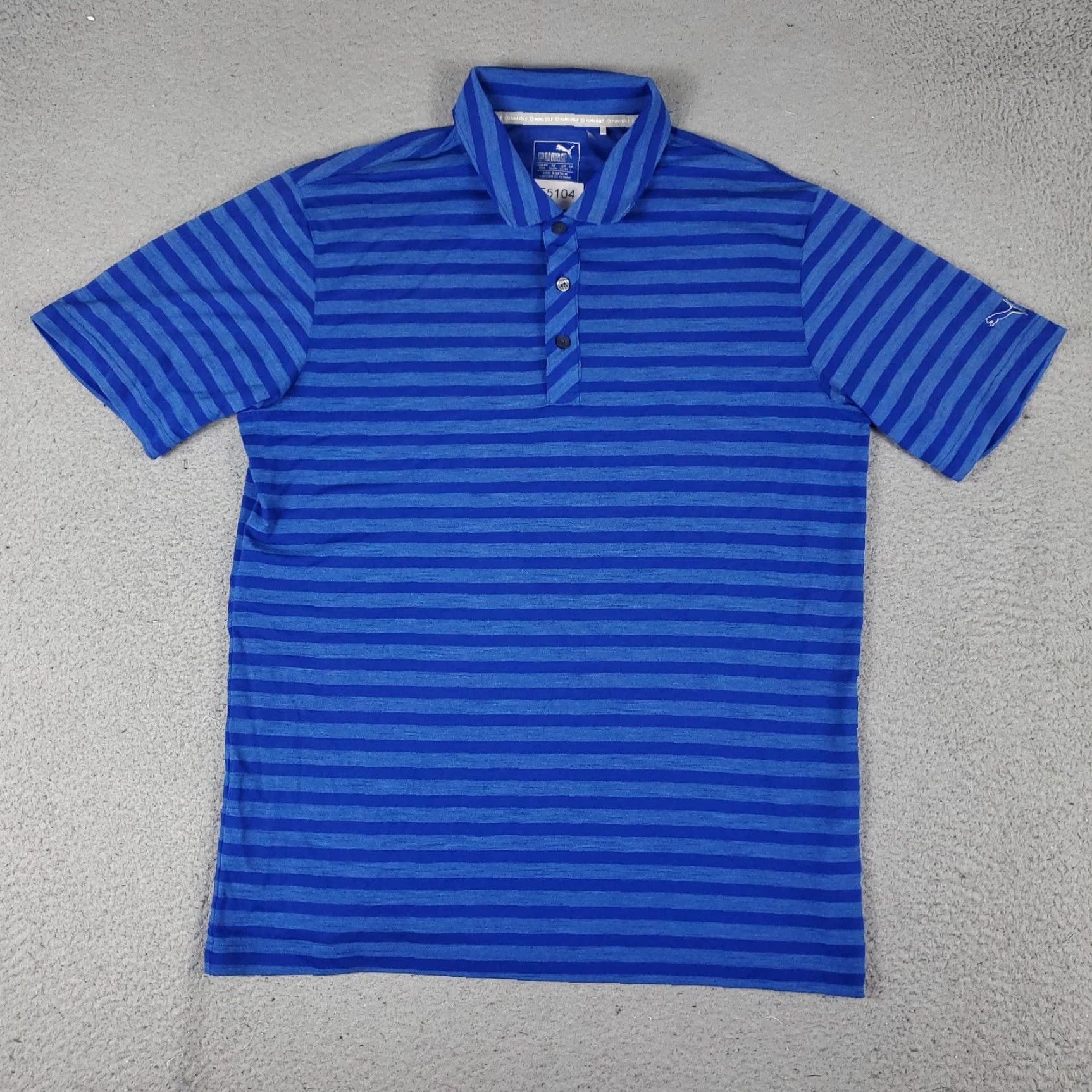 Puma Puma Polo Shirt Mens Size Medium Blue Striped Golf Casual Short Sleeve Polo Shirt Men Medium Blue Striped Golf Casual Short Sleeve Size US M / EU 48-50 / 2 - 2 Thumbnail