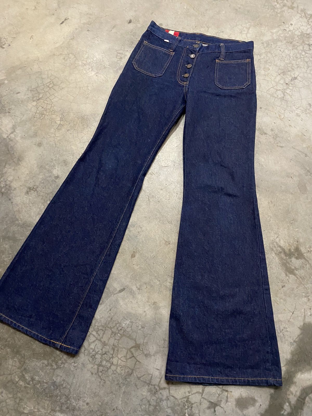 If Six Was Nine × Japanese Brand × Vintage Flare Jeans Vintage Japanese Sakamoto Bush Pant Jeans Size US 29 - 8 Thumbnail