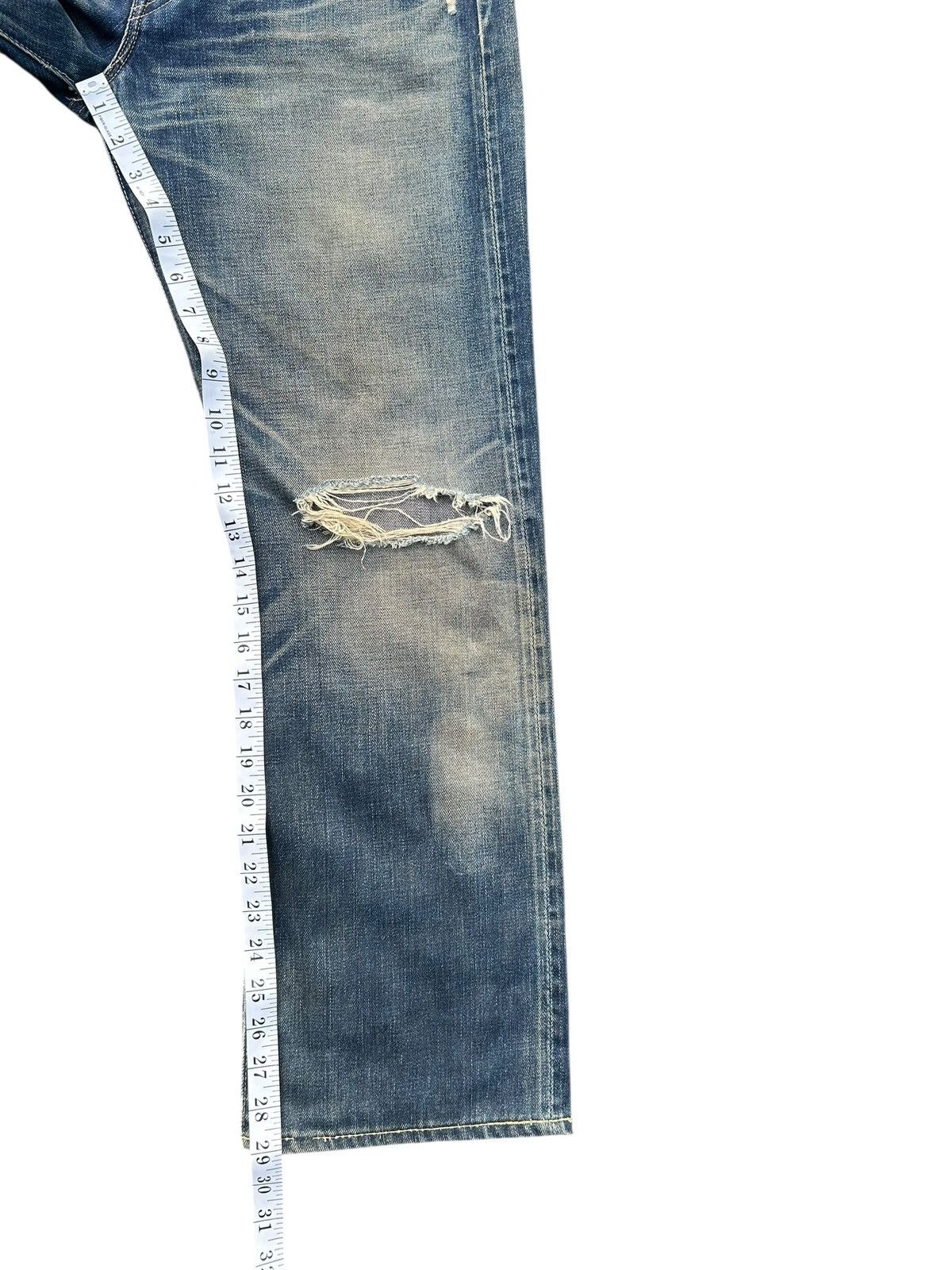 Kapital Thrashed Vintage Levis Big E Selvedge Distressed Denim jeans Size US 32 / EU 48 - 24 Thumbnail