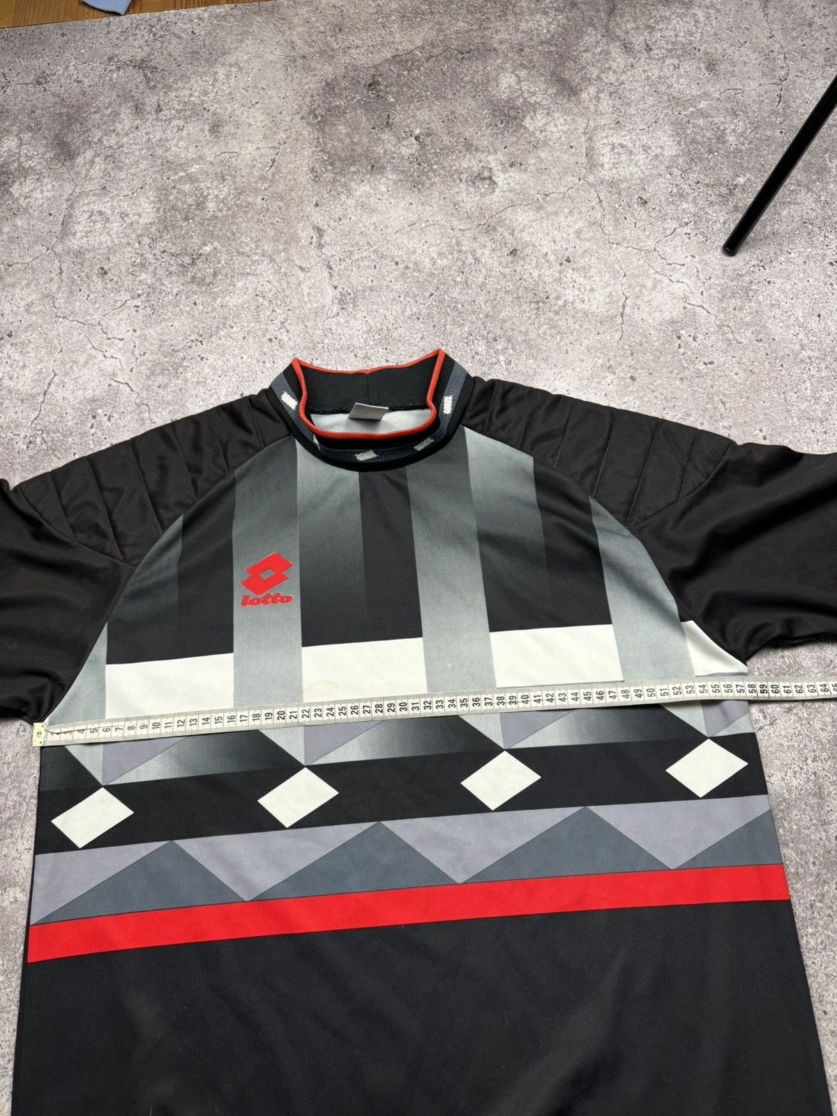 Lotto Sport Vintage / Y2K 1990s Lotto Soccer Goalkeeper Jersey Calico Size US XL / EU 56 / 4 - 10 Thumbnail