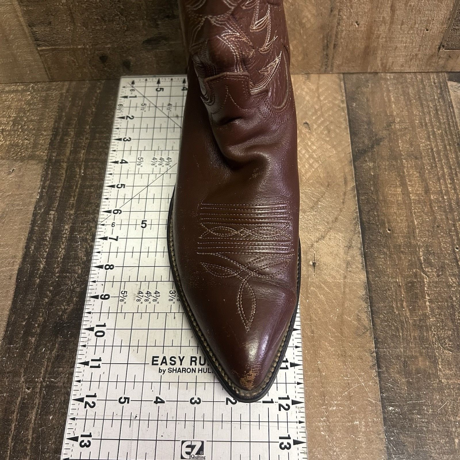 Dan Post Dan Post Vintage Classic Brown Western Cowboy Boots Mens 12 Size US 12 / EU 45 - 9 Thumbnail