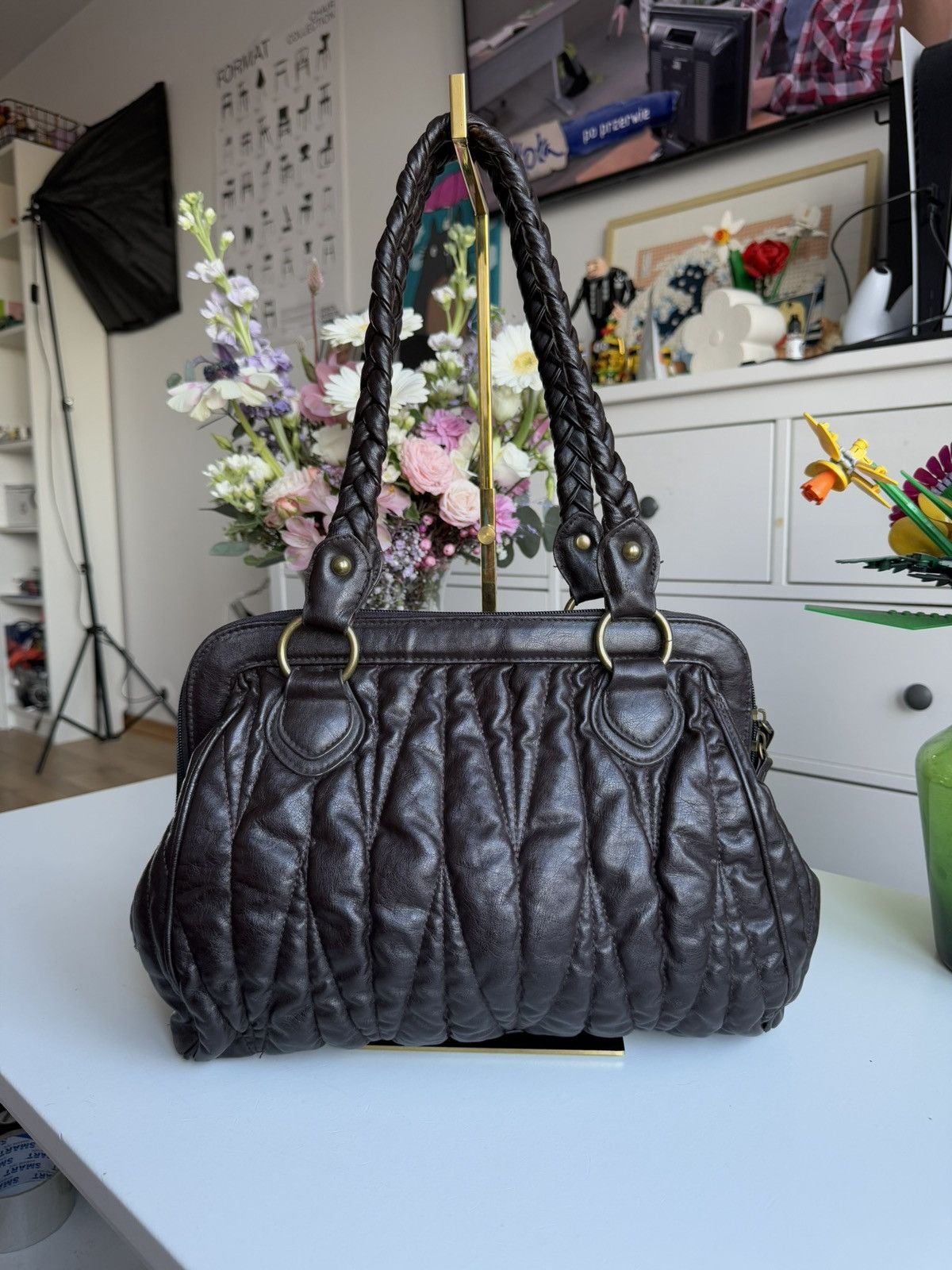 Japanese Brand VIntage y2k leather shoulder hand bag avantgarde opium retro Size ONE SIZE - 1 Thumbnail