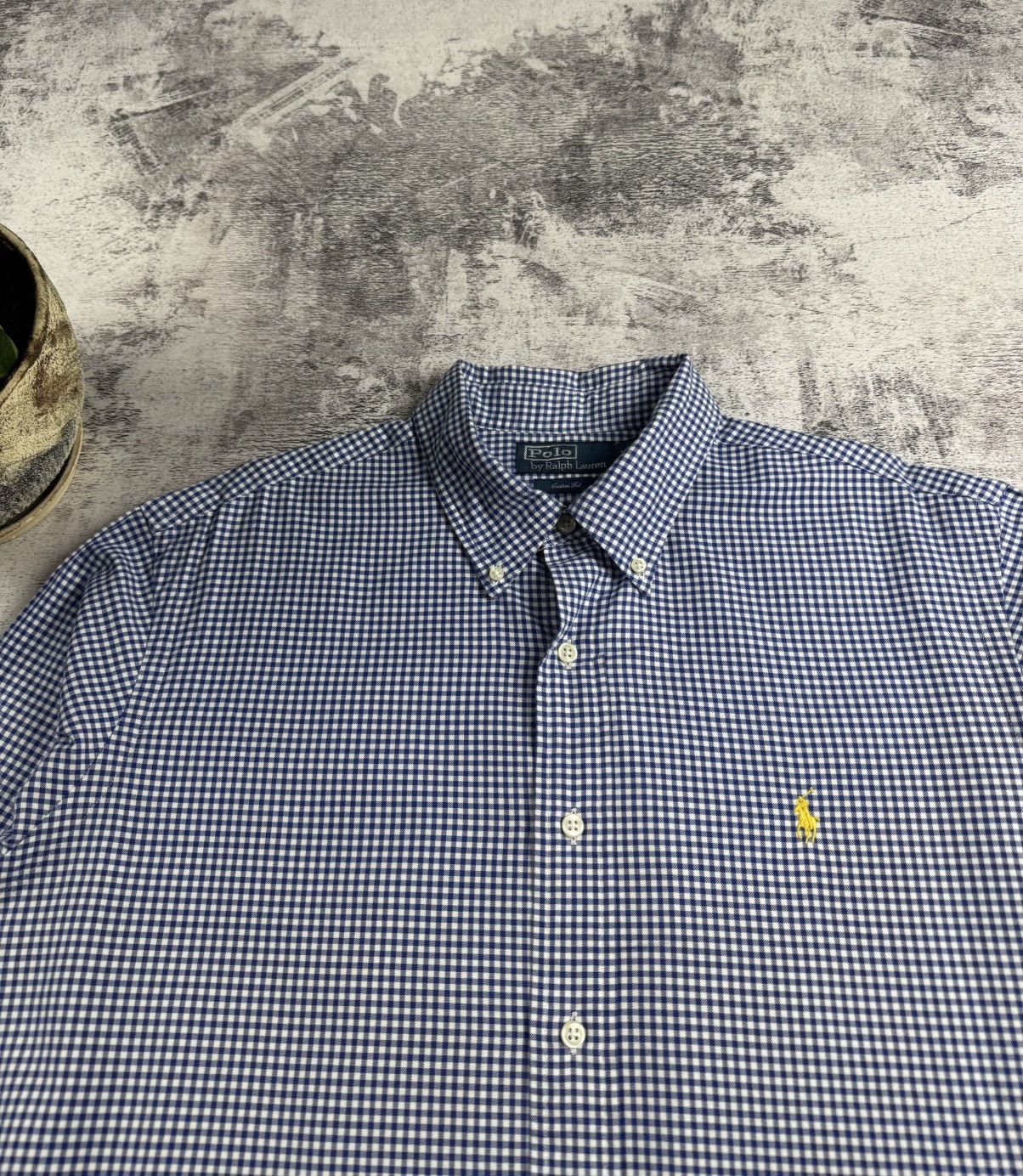 Polo Ralph Lauren Polo Ralph Lauren XL Checked Custom Button Blue Men’s Collar LongSleeve Shirt Size US XL / EU 56 / 4 - 7 Thumbnail