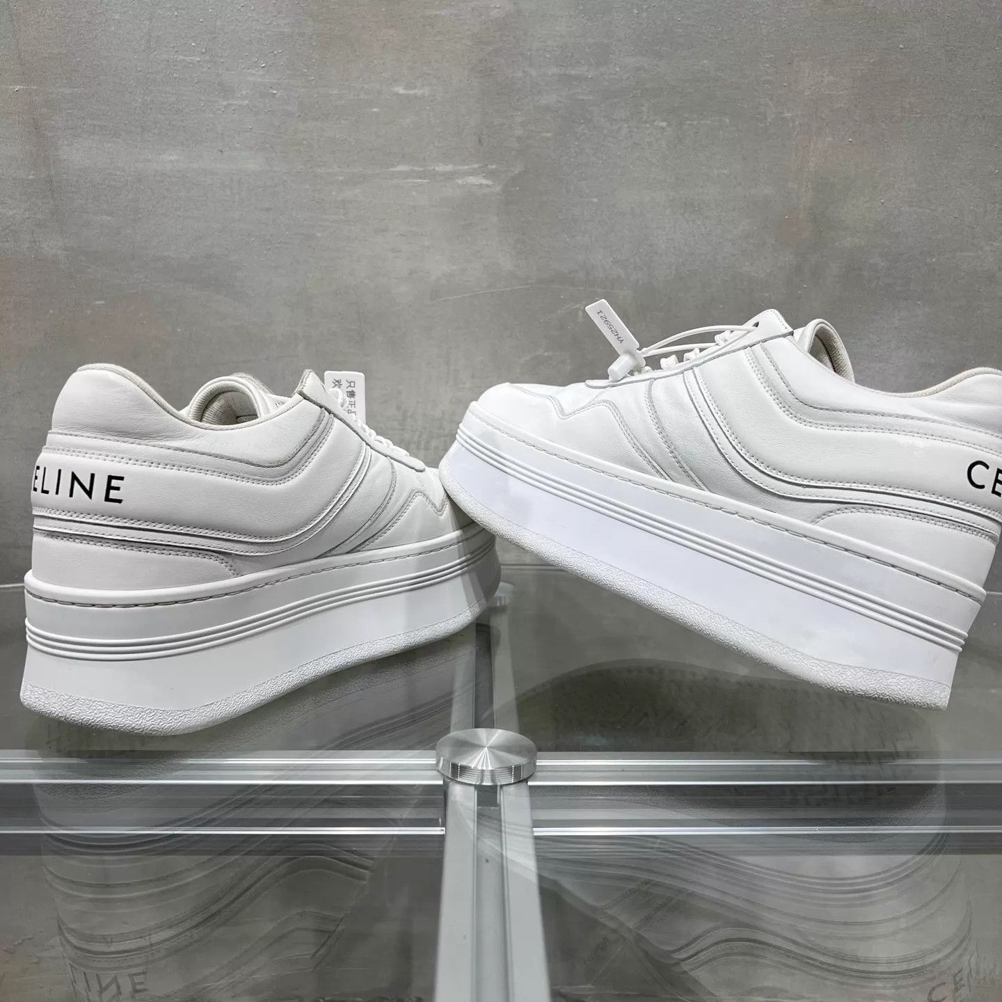 Celine Celine Block White Platform Casual Shoe 39 Size US 8.5 / IT 38.5 - 5 Thumbnail