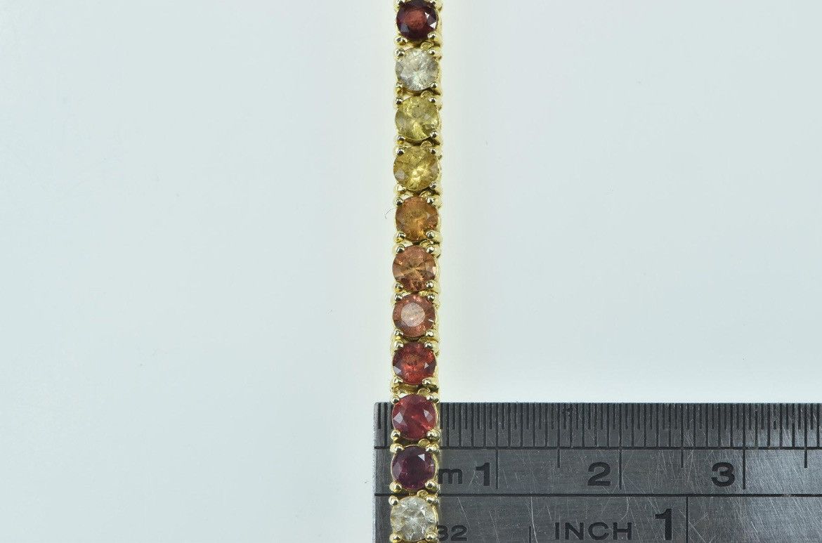Other 14K Gold Sapphire Tennis Necklace 18.00 Ctw TraxNyc | 51.3g Size ONE SIZE - 4 Thumbnail