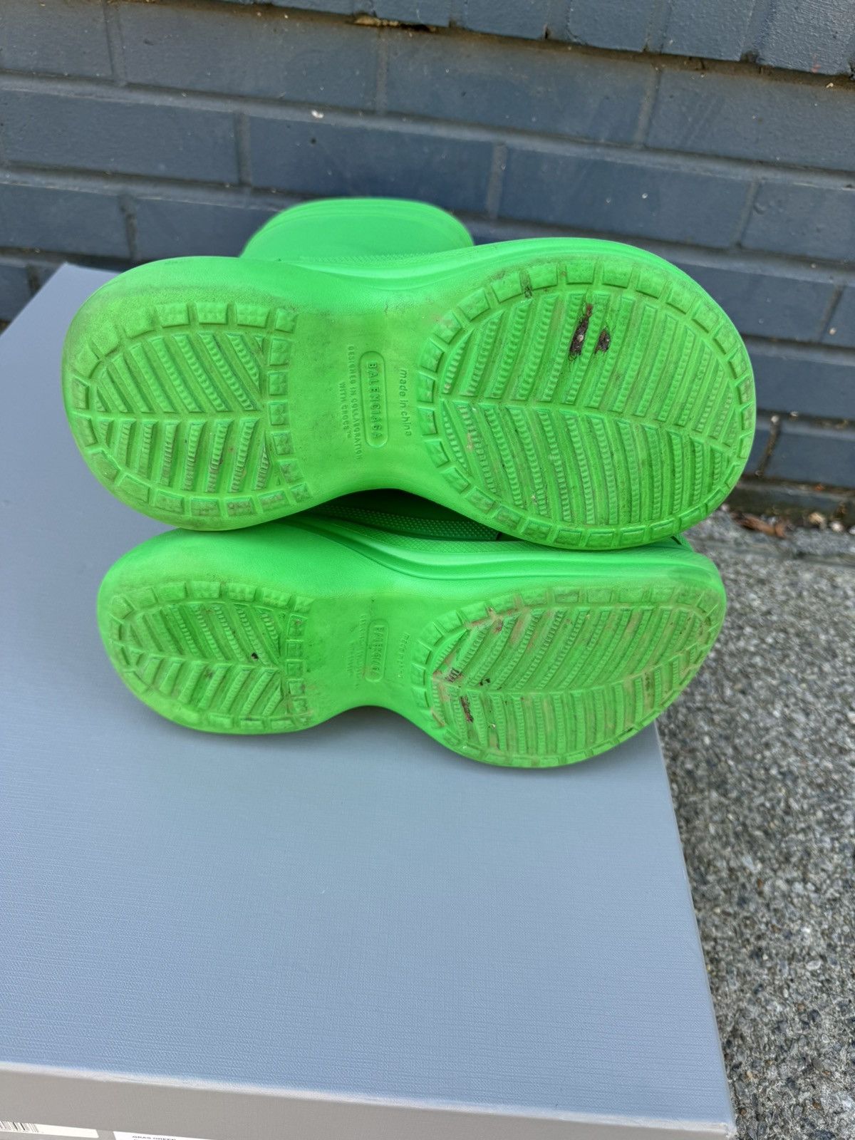Balenciaga Balenciaga × Crocs Boot Green Size US 7.5 / IT 37.5 - 6 Thumbnail