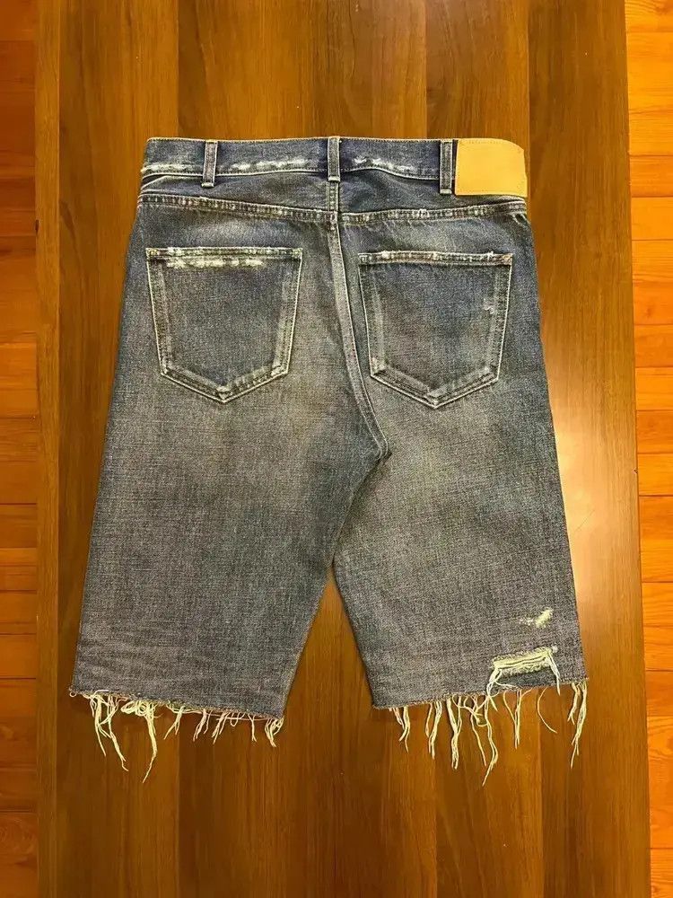 Celine Celine 22SS DIstressed Washed Denim Shorts Size US 30 / EU 46 - 2 Thumbnail