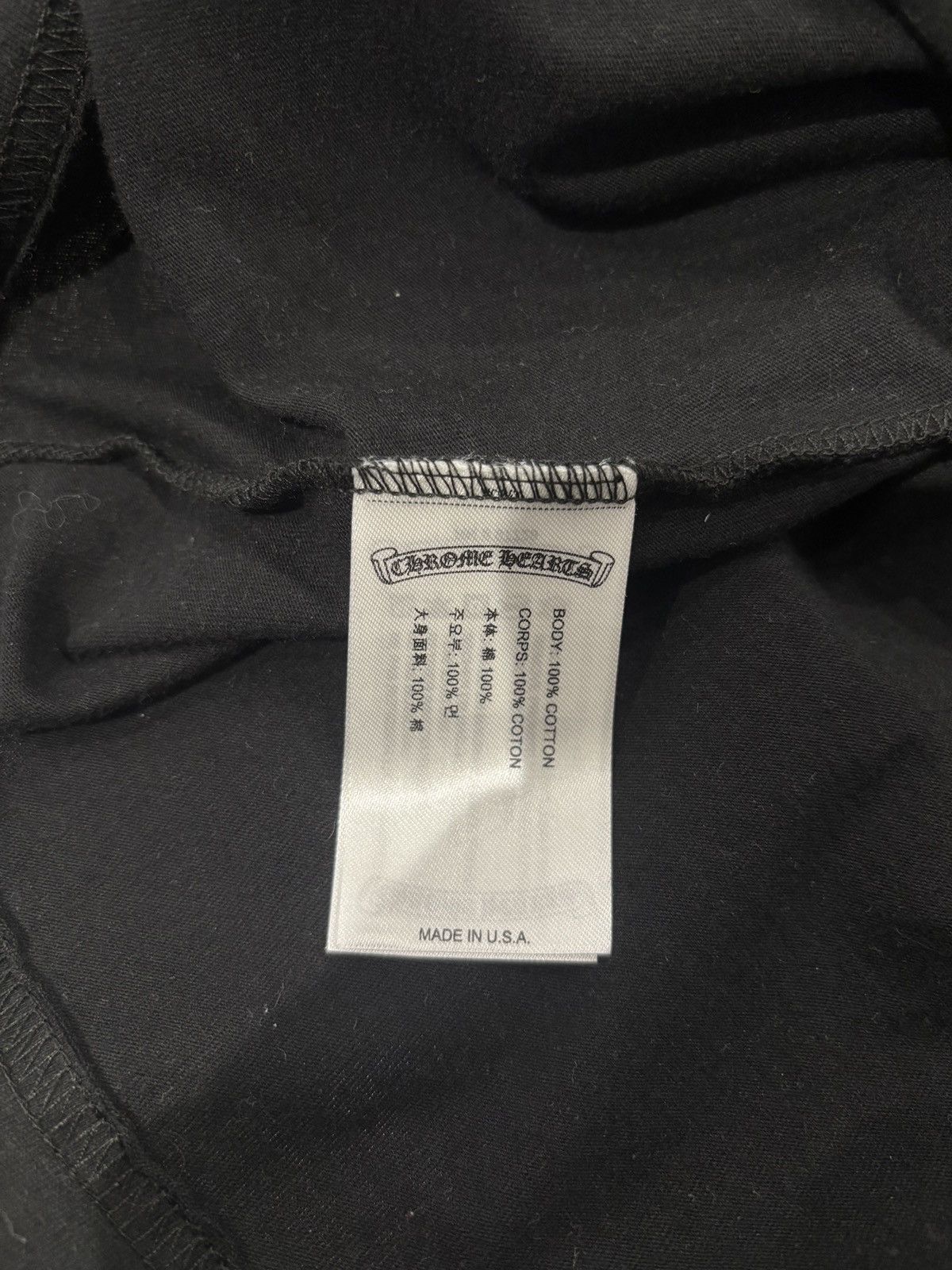 Chrome Hearts Chrome Hearts Scroll Logo Long Sleeve Shirt Black Size: XL Size US XL / EU 56 / 4 - 6 Thumbnail