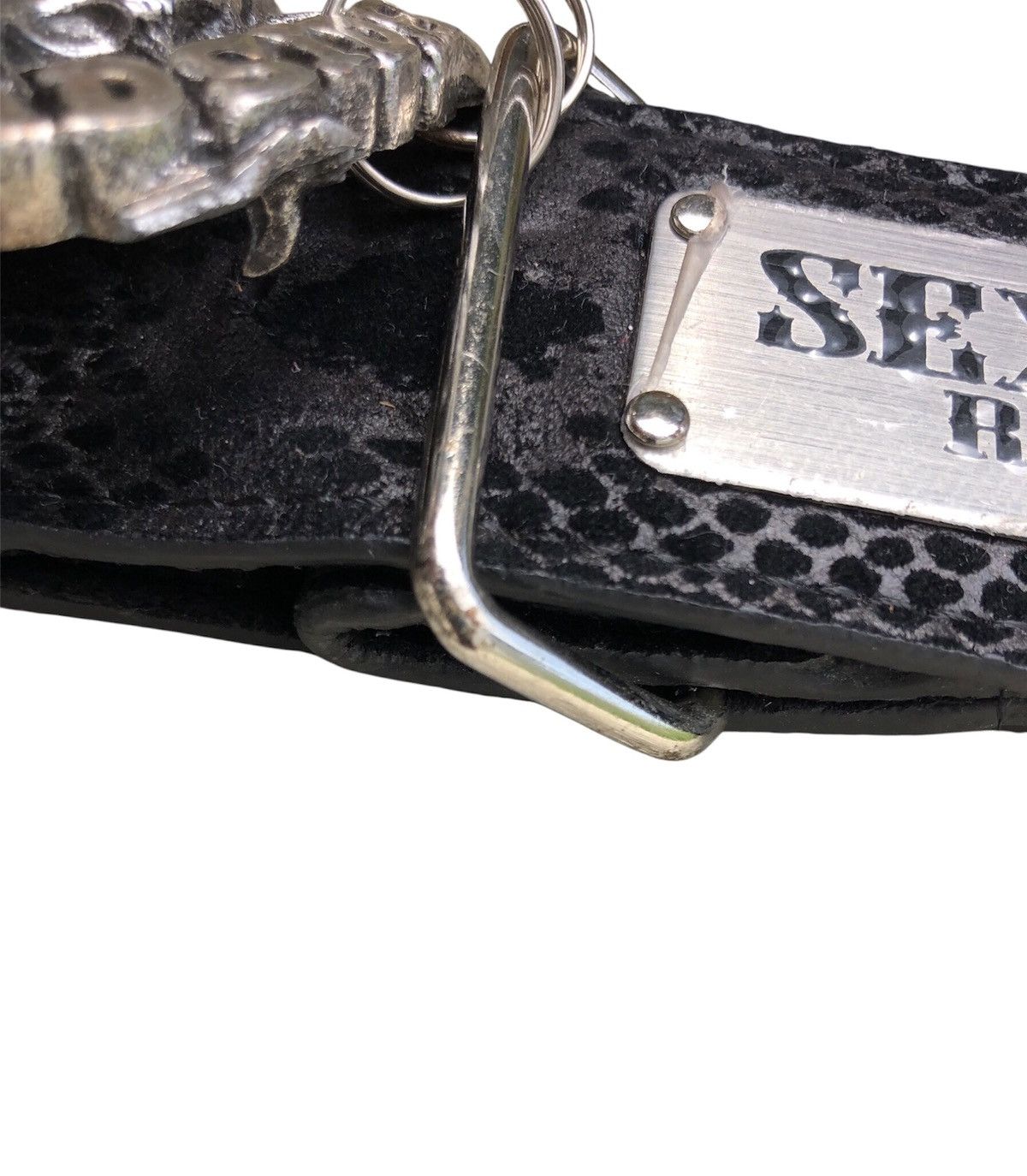 Sex Pot ReVeNGe Sex Pot Skull Buckle Snake Skin Belt Bondage Style Size ONE SIZE - 12 Thumbnail