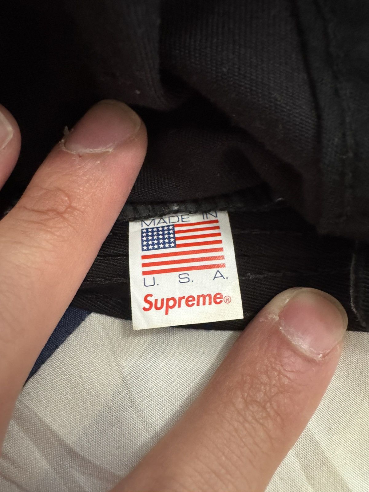 Supreme Supreme box logo chino twill camp cap black red Size ONE SIZE - 3 Thumbnail