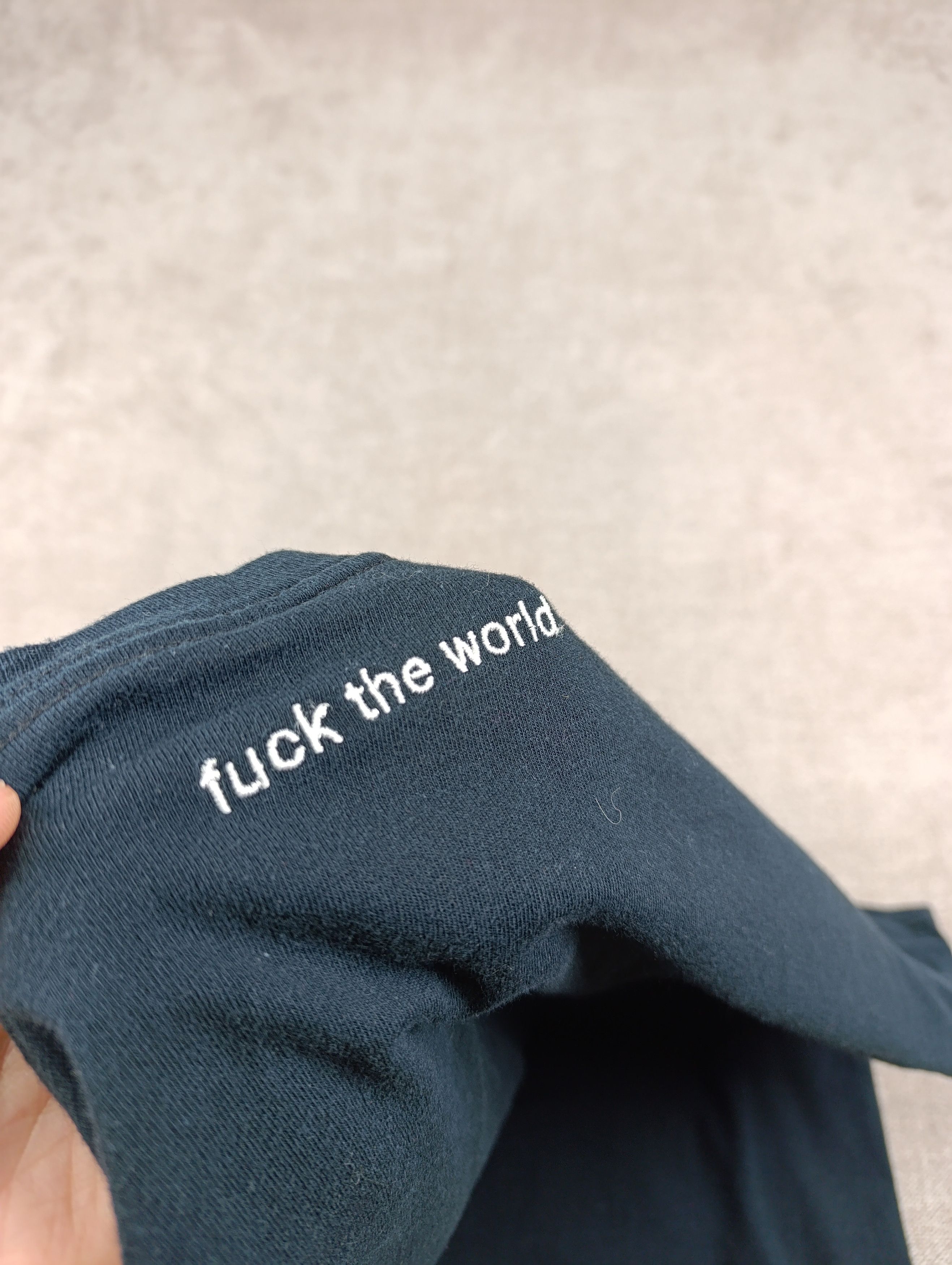 Supreme SUPREME MENS FUCK THE WORLD TEE BLACK Size US M / EU 48-50 / 2 - 12 Thumbnail