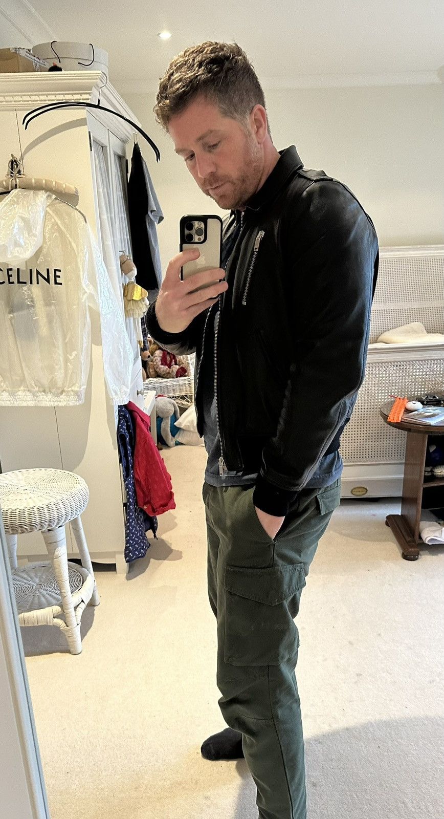 Saint Laurent Paris FW15 Saint Laurent aviator leather jacket 52 Hedi grail Size US L / EU 52-54 / 3 - 3 Thumbnail