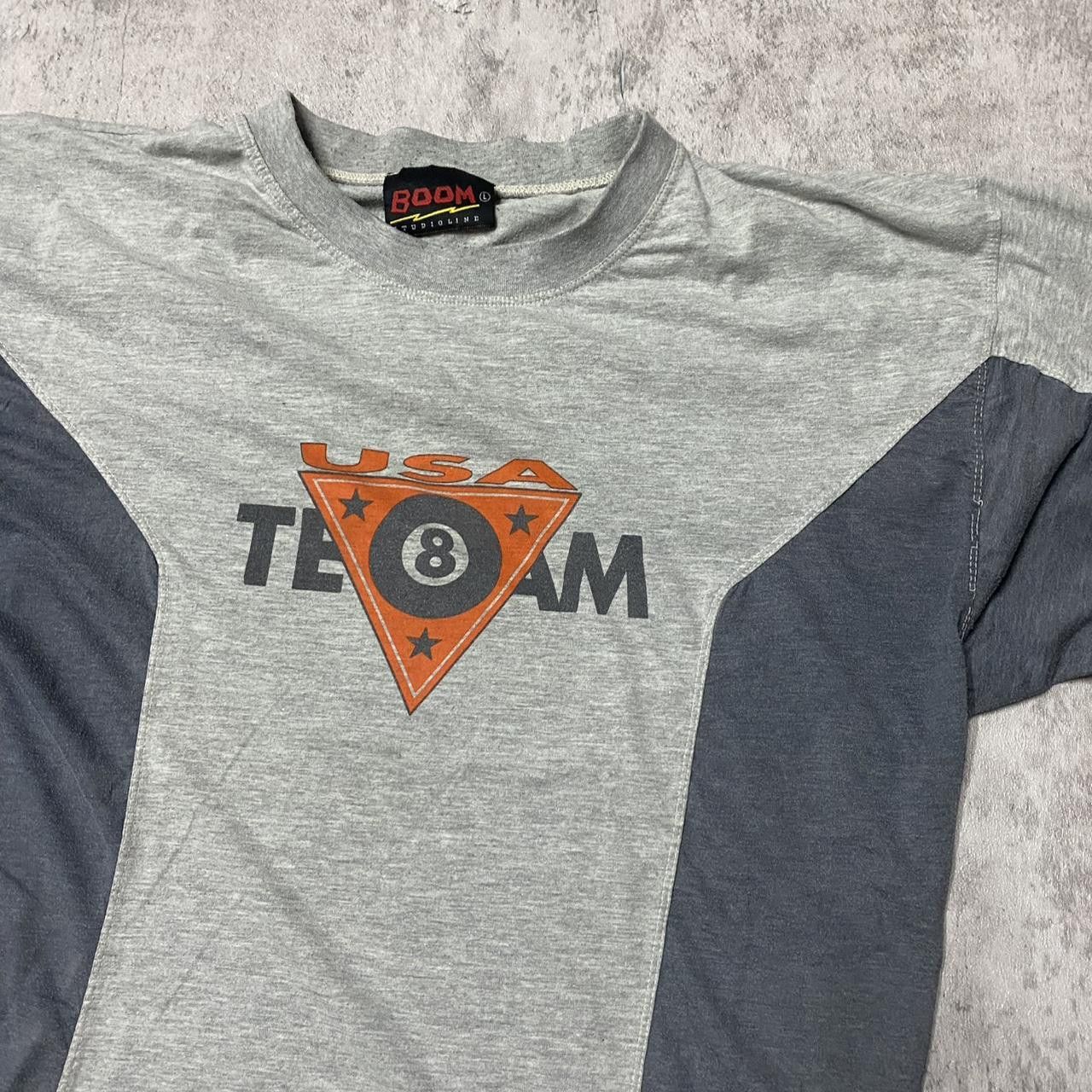 Other Grey and orange vintage 90s USA Team Billiards T-shirt Size US L / EU 52-54 / 3 - 2 Thumbnail