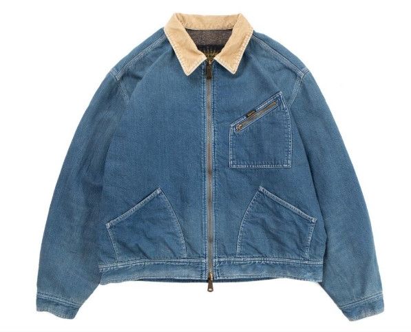 Kapital kapital Denim Lining Reversible Work Jacket Virgin Mary Size US XL / EU 56 / 4 - 3 Thumbnail