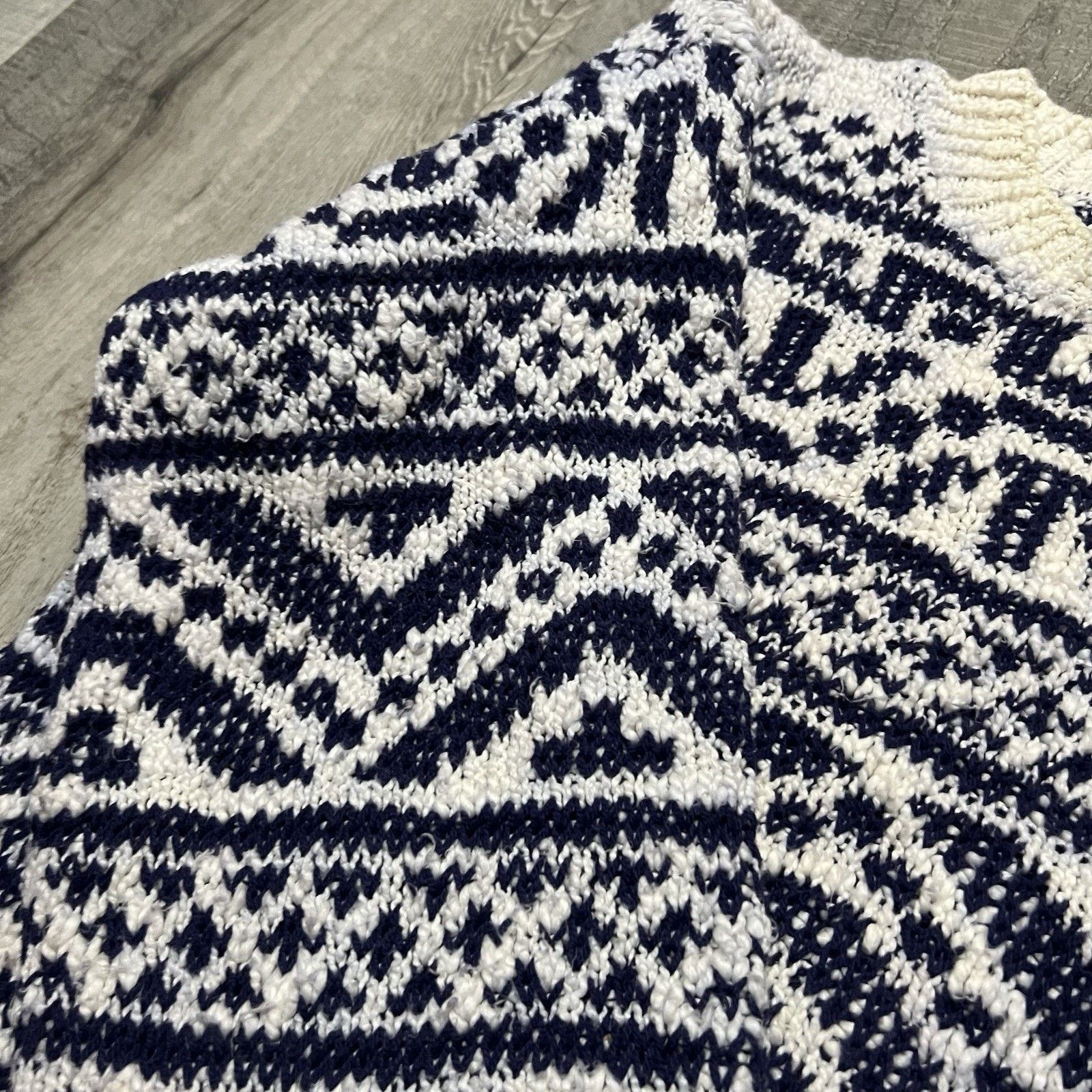Vintage VTG Boathouse Row Pullover Sweater Geometric Chunky Knit Size US M / EU 48-50 / 2 - 4 Thumbnail