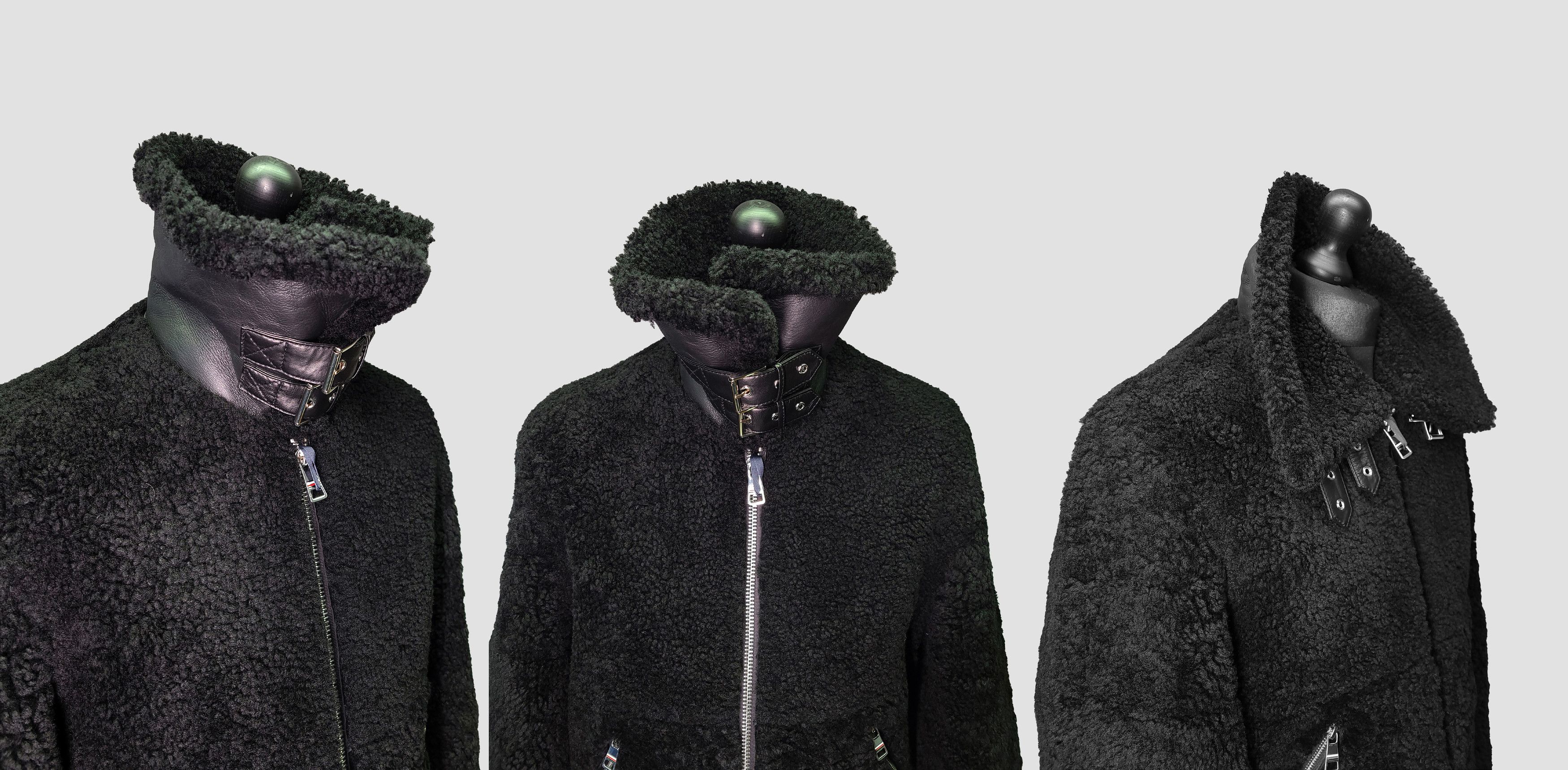 Tommy Hilfiger TOMMY HILFIGER _ AVIATOR _ ELEVATED SHEARLING JACKET _ LAMB Size US L / EU 52-54 / 3 - 3 Thumbnail